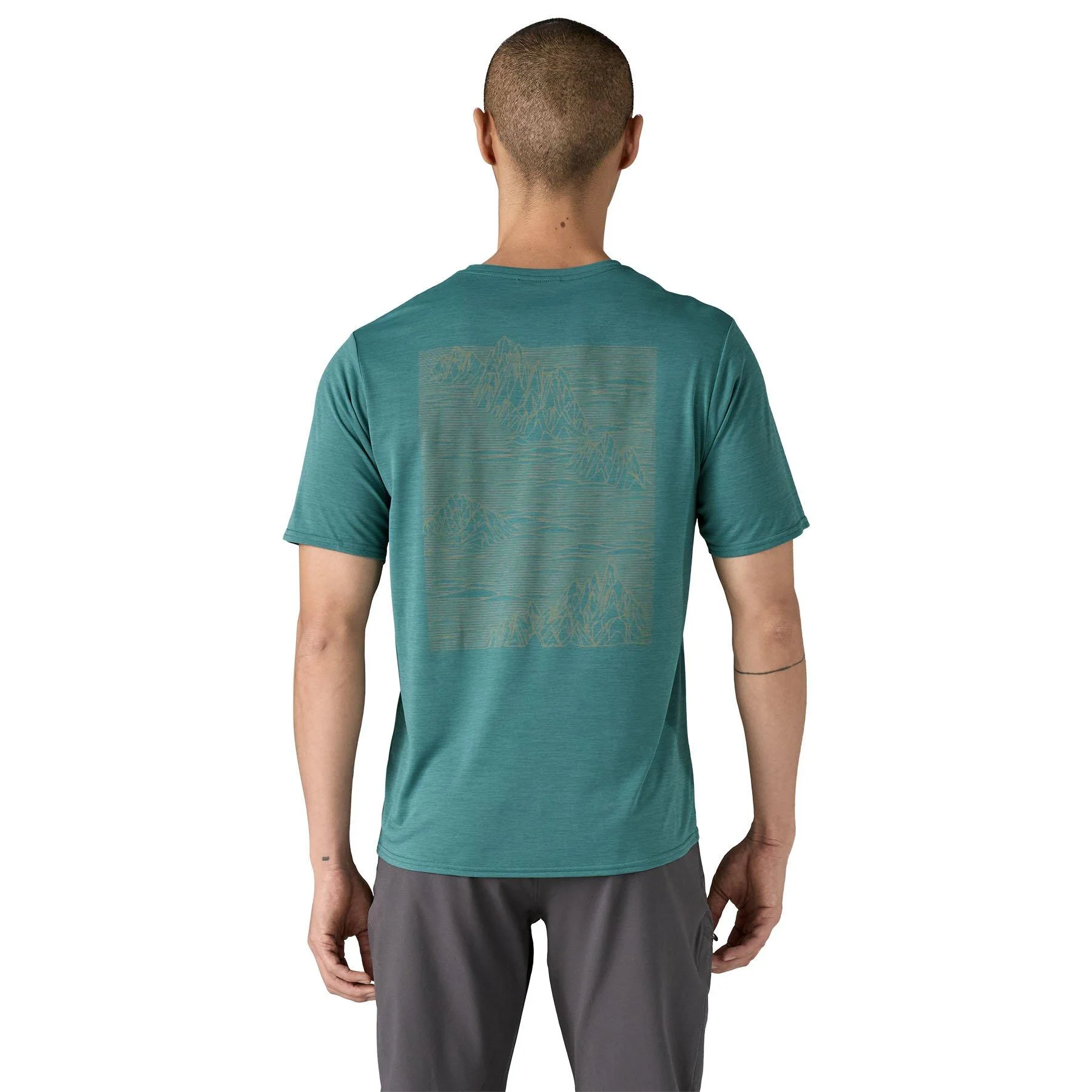 Men's Capilene Cool Daily Graphic T-Shirt - Blue - Image 3