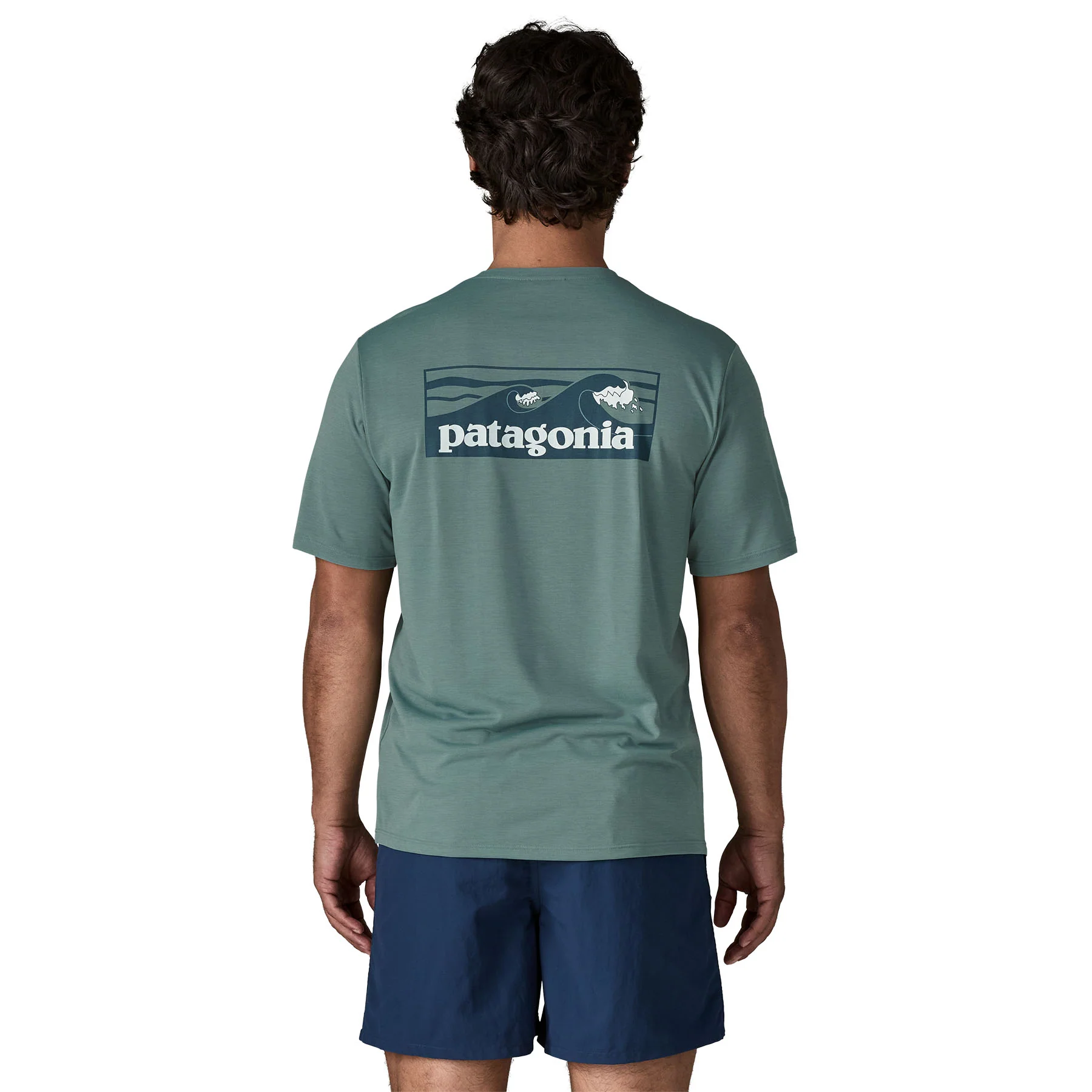 Men's Capilene® Cool Daily Boardshort T-Shirt - Blue - Image 5