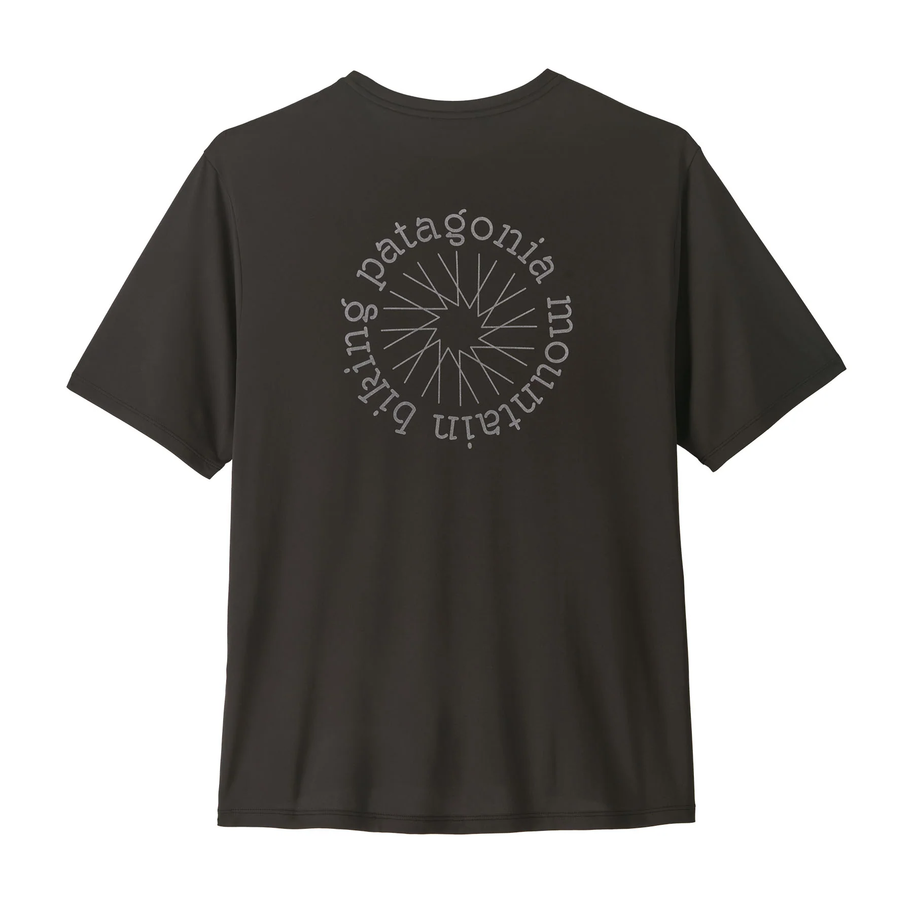 Men's Capilene® Cool Daily Graphic T-Shirt - Spokes Stencil / Black - Image 2