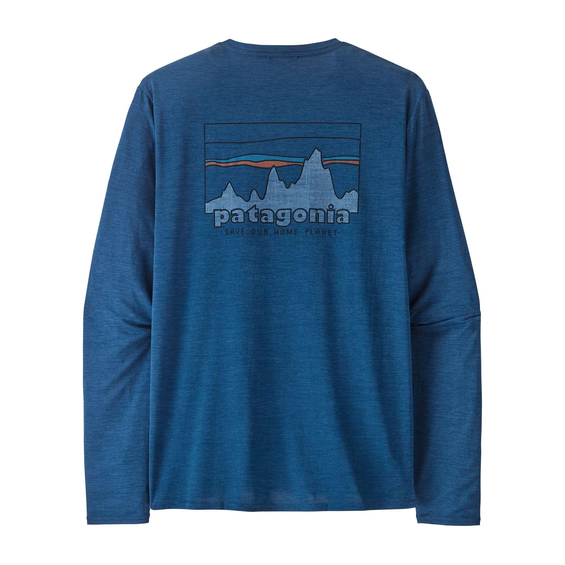 Men's Capilene® Cool Daily Graphic Long-Sleeve T-Shirt - Blue