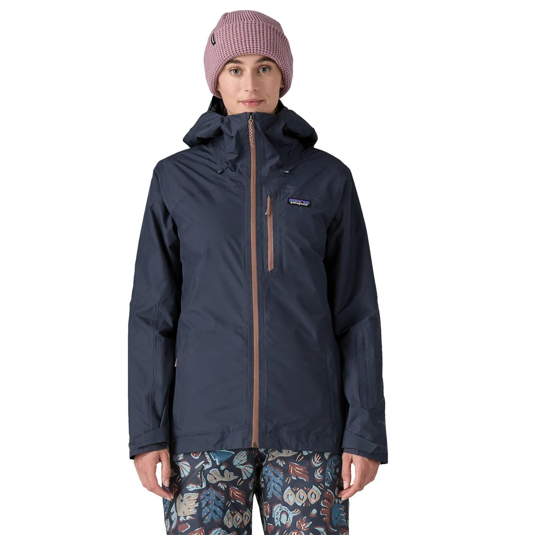 Women's Insulated Powder Town Ski Jacket - Navy - Image 2