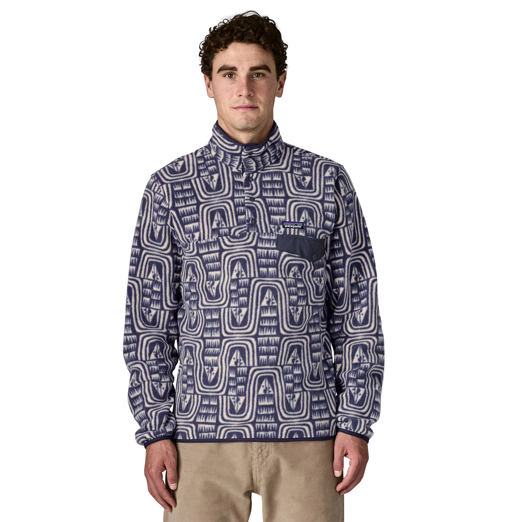 Men's Lightweight Synchilla® Snap-T Pullover - Dark Blue - Image 2