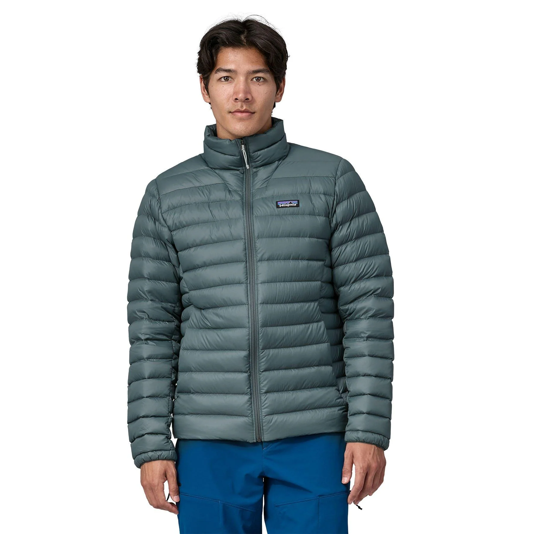 Men's Down Sweater Jacket - Green - Image 2