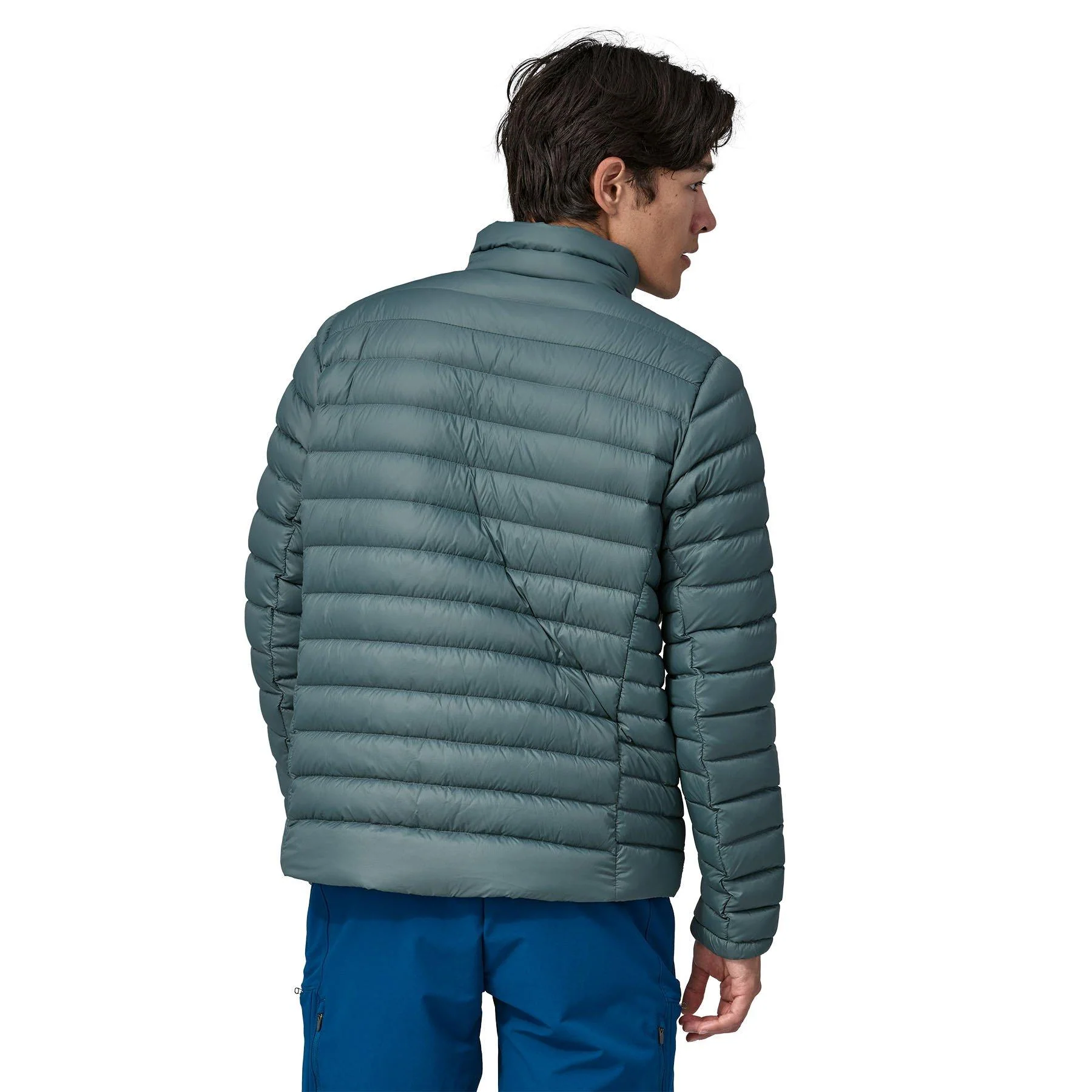 Men's Down Sweater Jacket - Green - Image 3