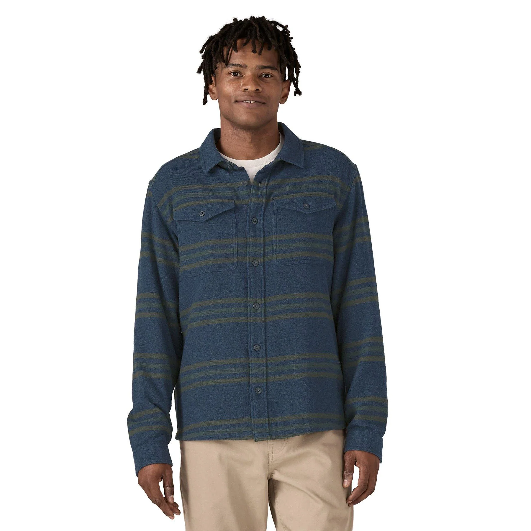 Men's Fjord Flannel Shirt - Blue - Image 2