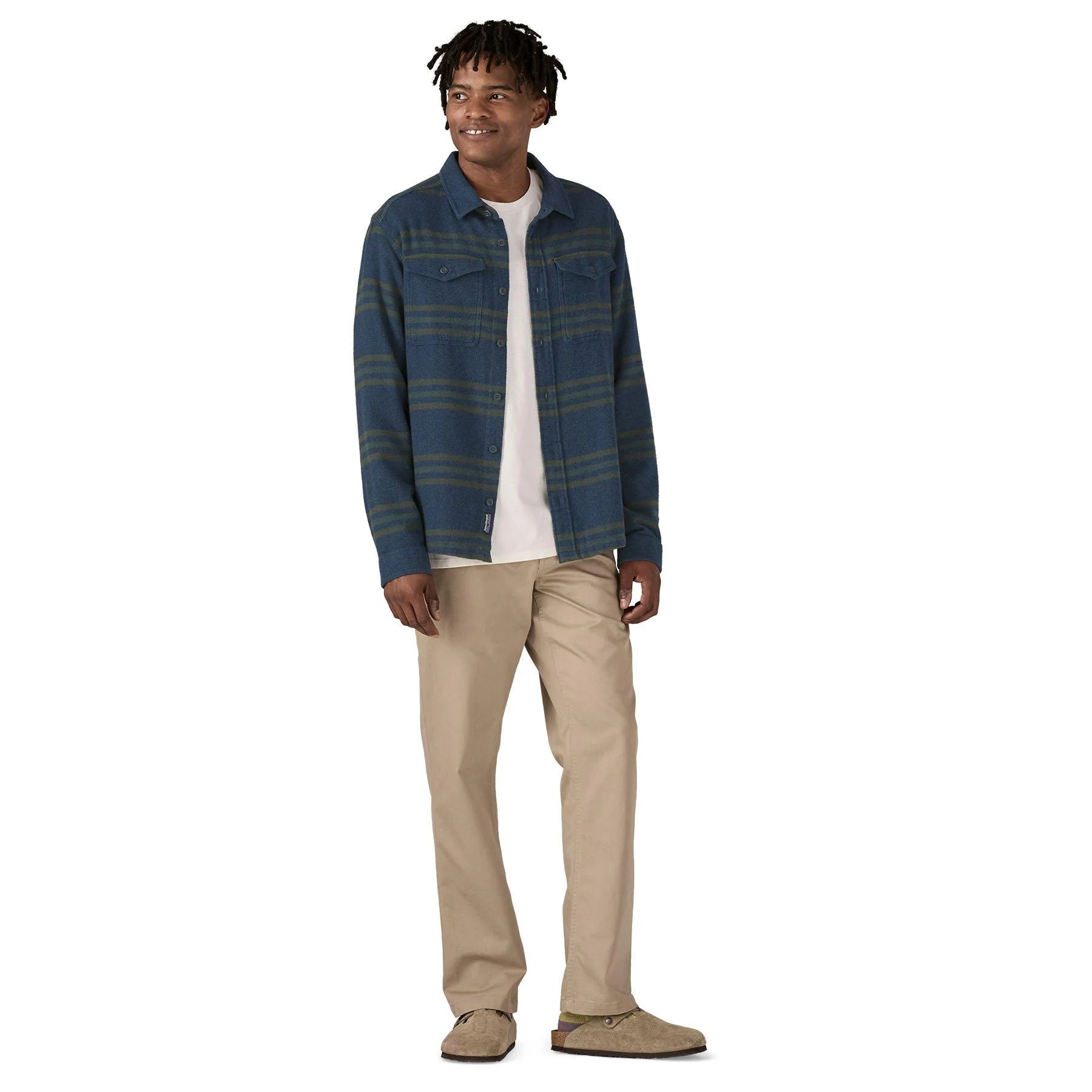Men's Fjord Flannel Shirt - Blue - Image 4