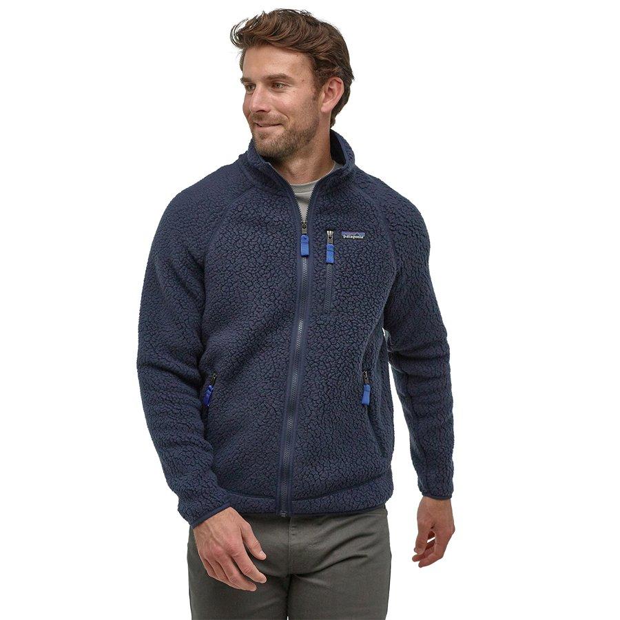 Men's Retro Pile Jacket - Blue - Image 3