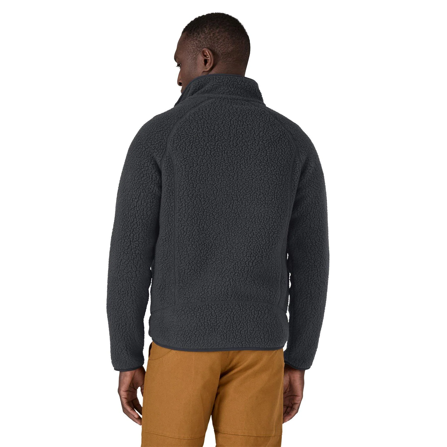 Men's Retro Pile Jacket - Navy - Image 3