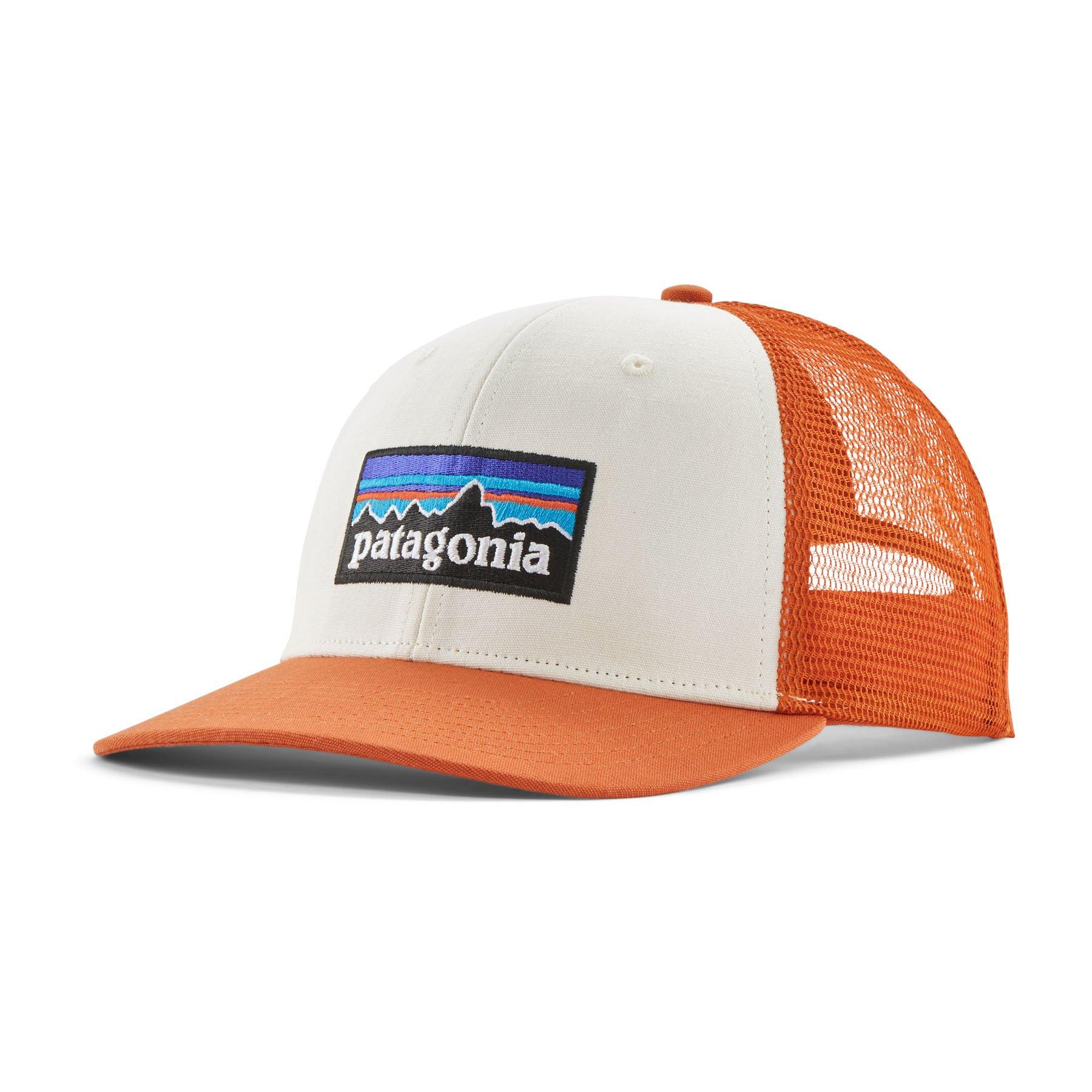 Unisex P-6 Logo Trucker Hat - Orange / White