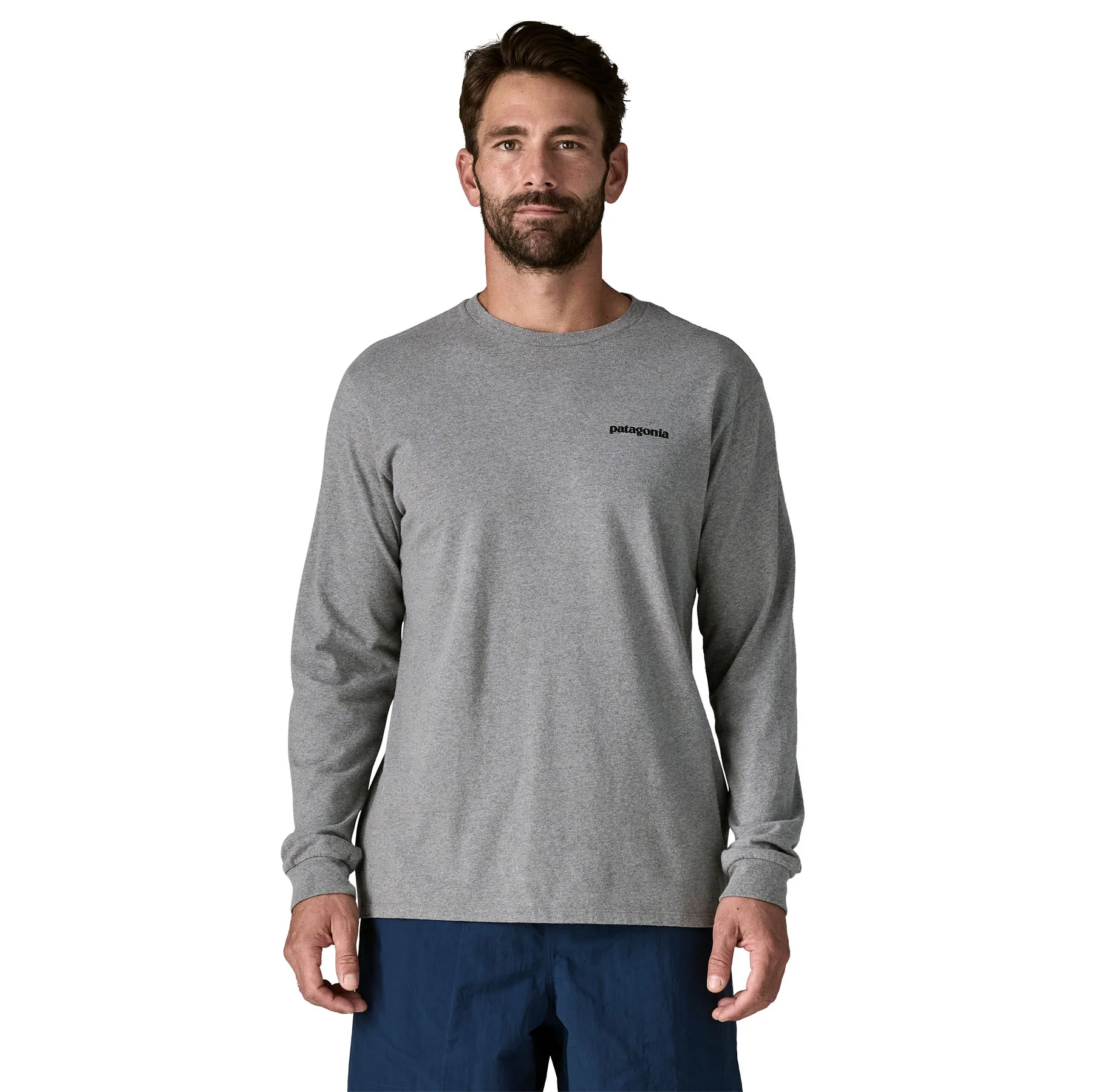 Men's Long-Sleeved P6 Logo Responsibili-Tee® T-Shirt - Grey - Image 3