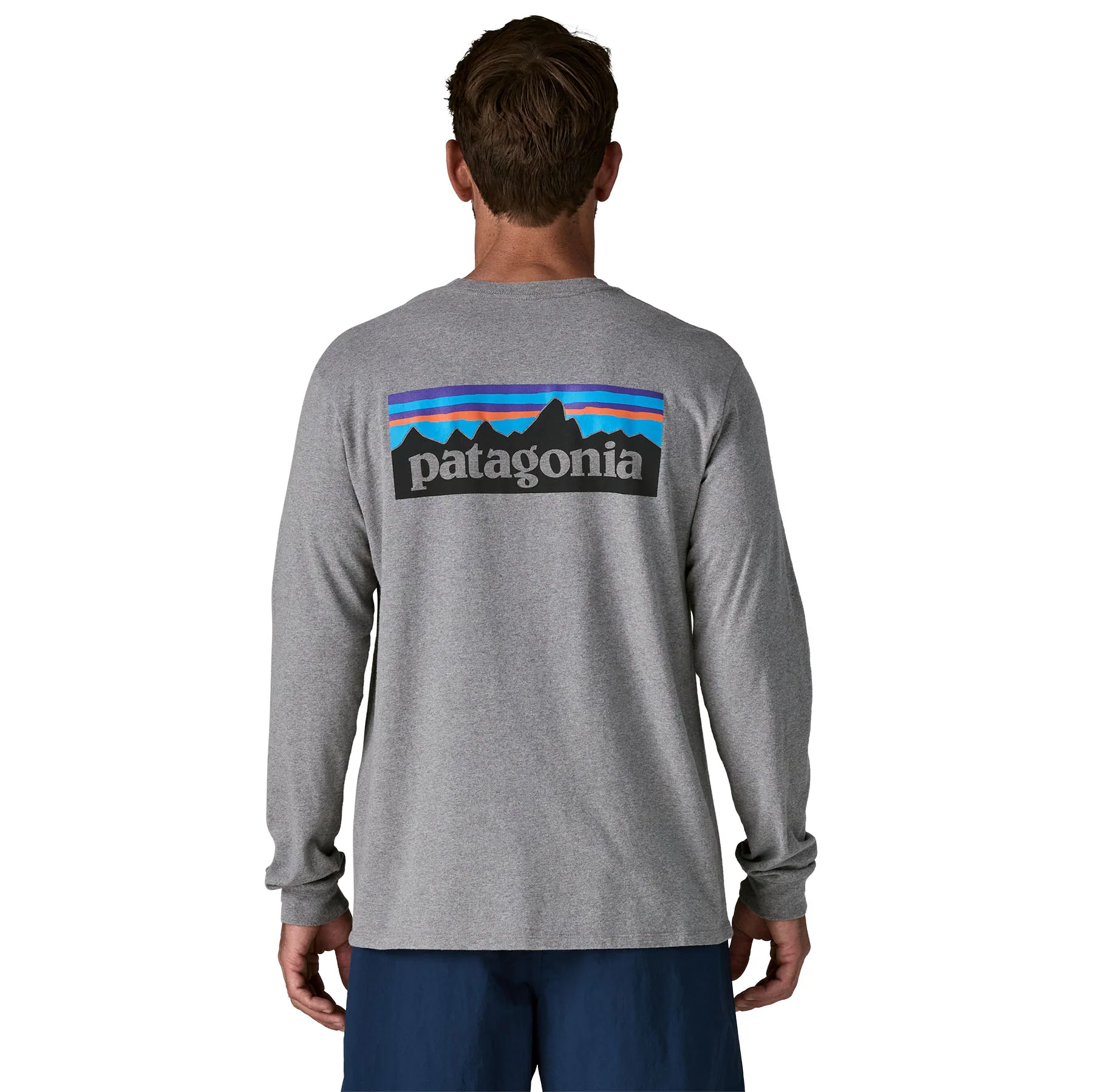 Men's Long-Sleeved P6 Logo Responsibili-Tee® T-Shirt - Grey - Image 4