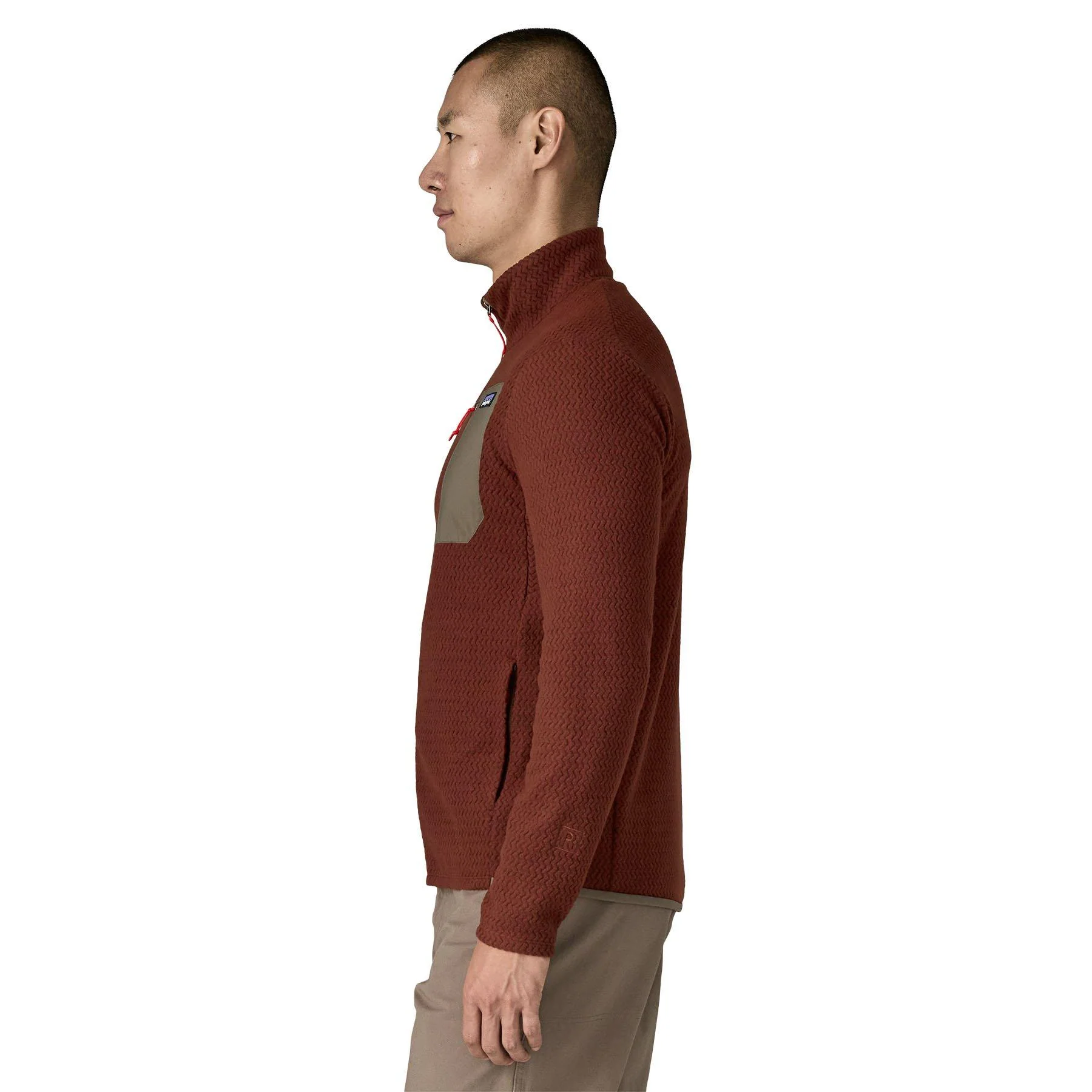 Men's R1 Air Full Zip Fleece - Red - Image 5