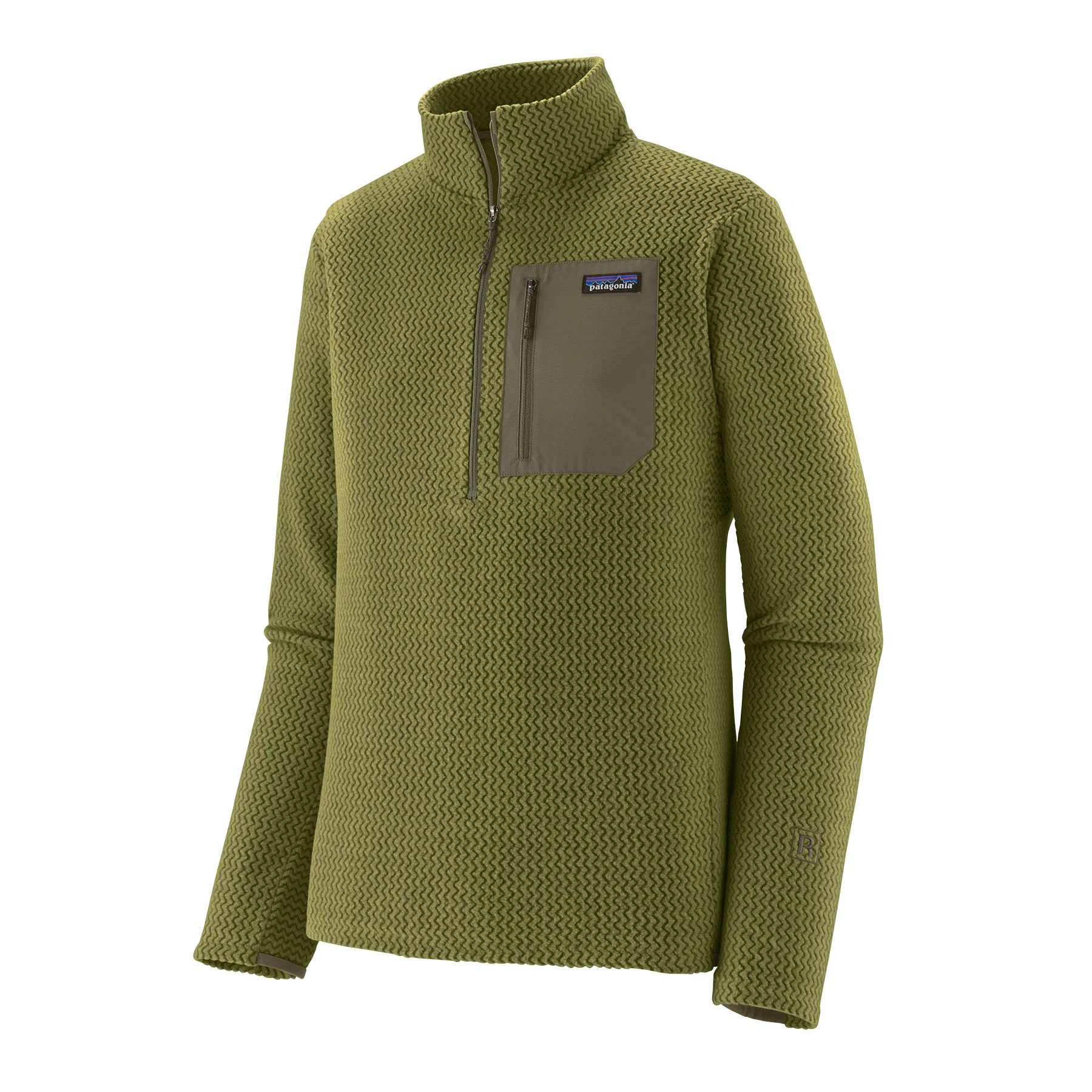 Men's R1 Air 1/2 Zip Neck Fleece - Green