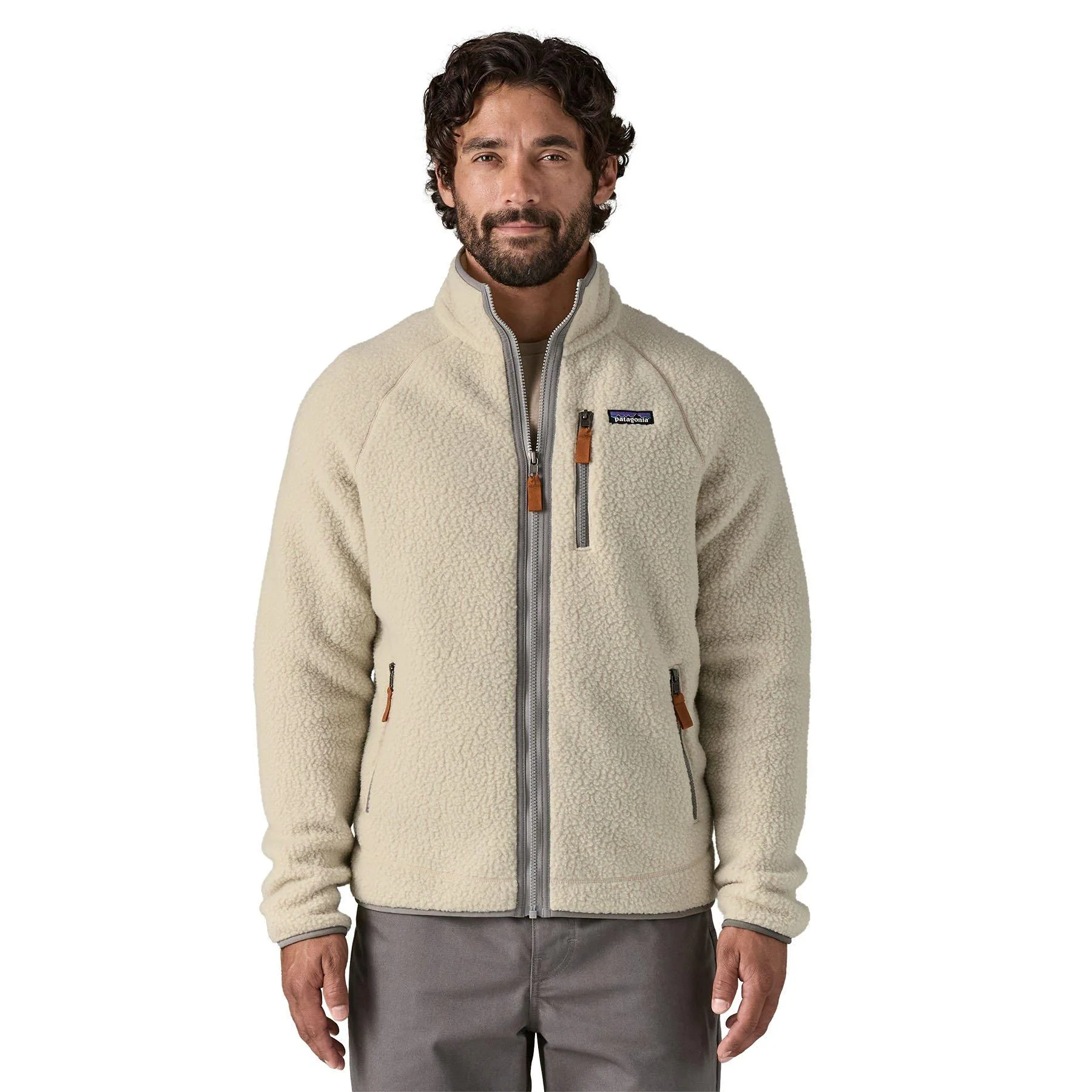 Men's Retro Pile Fleece Jacket - Neutral - Image 2
