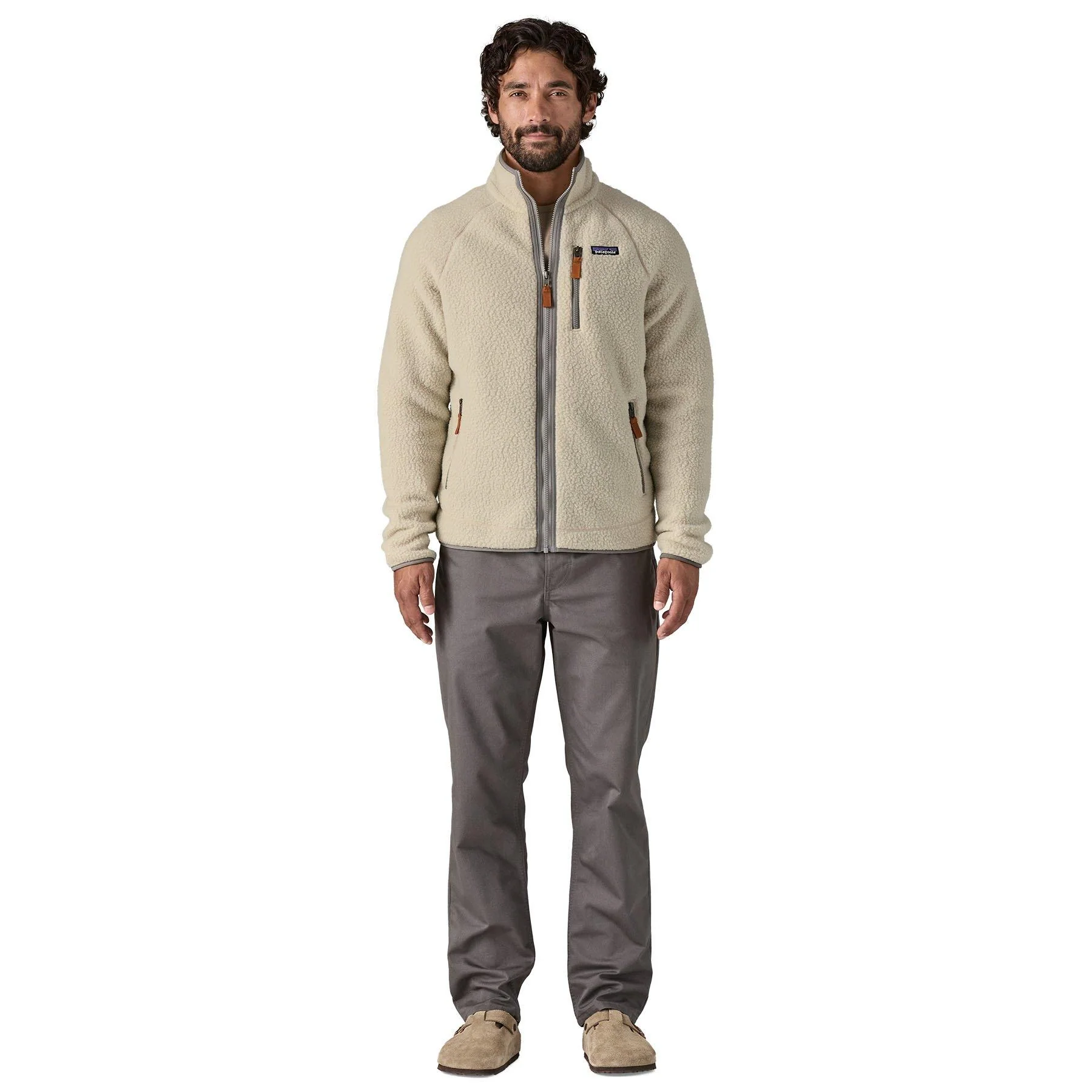 Men's Retro Pile Fleece Jacket - Neutral - Image 6