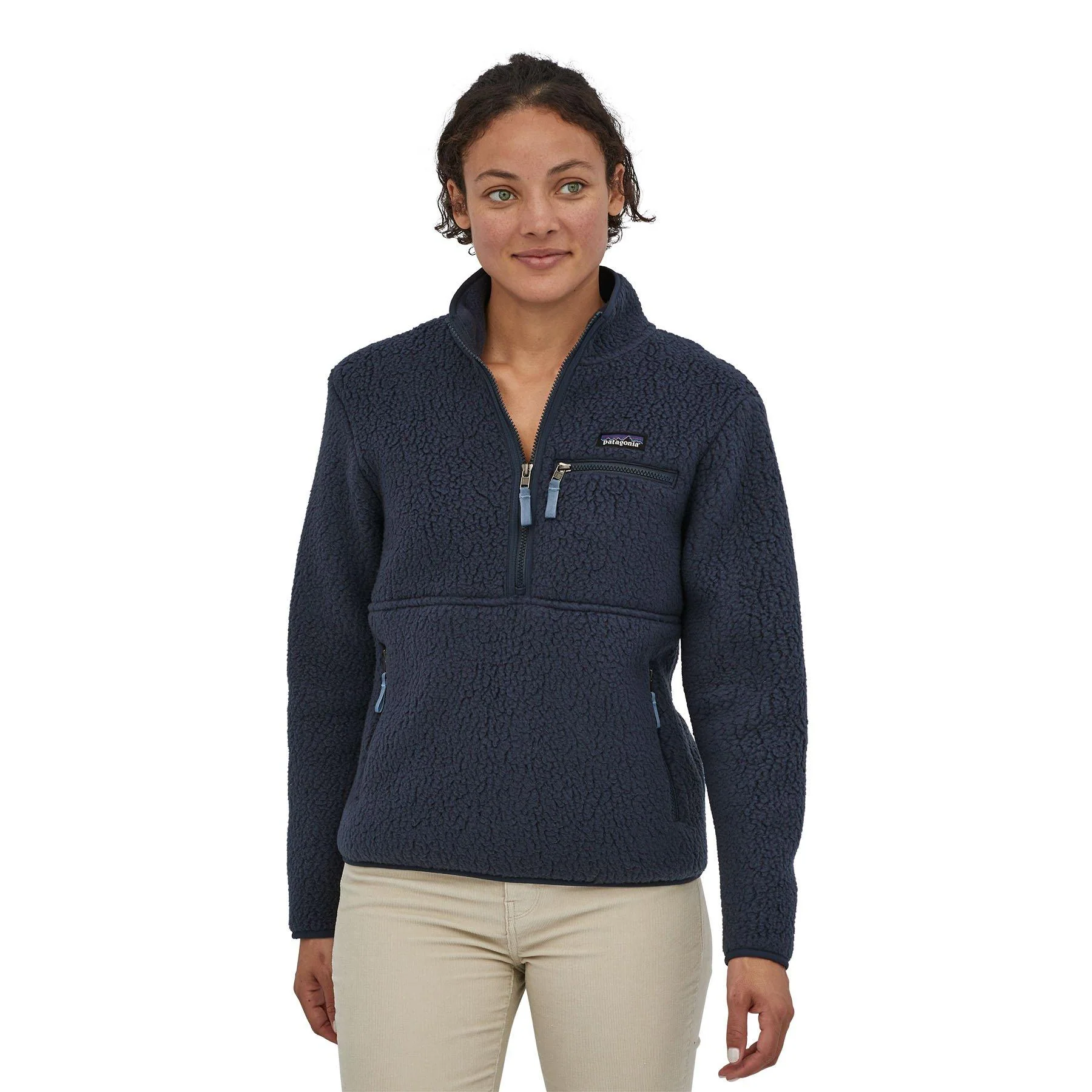 Women's Retro Pile Fleece Marsupial - New Navy - Image 2