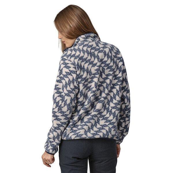 Women's Lightweight Synchilla Snap-T Pullover- Blue/White - Image 3