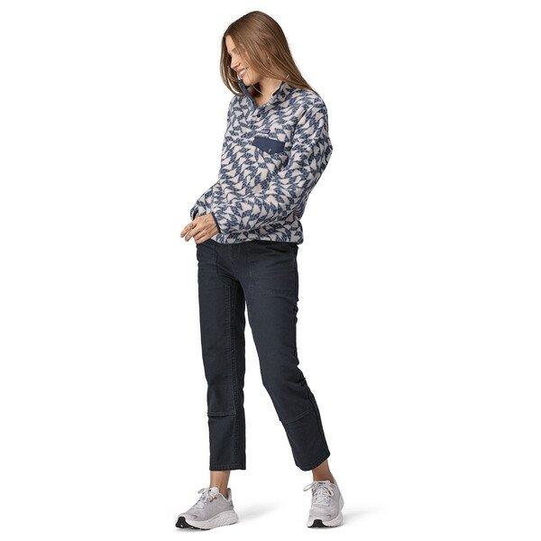 Women's Lightweight Synchilla Snap-T Pullover- Blue/White - Image 4