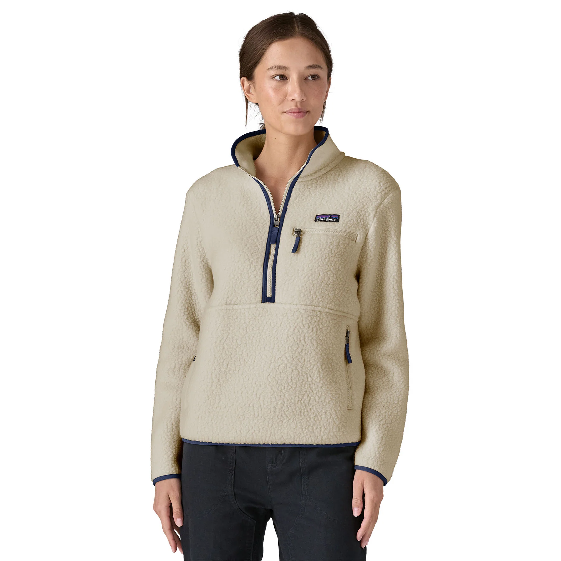 Women's Retro Pile Fleece Marsupial - Natural - Image 2