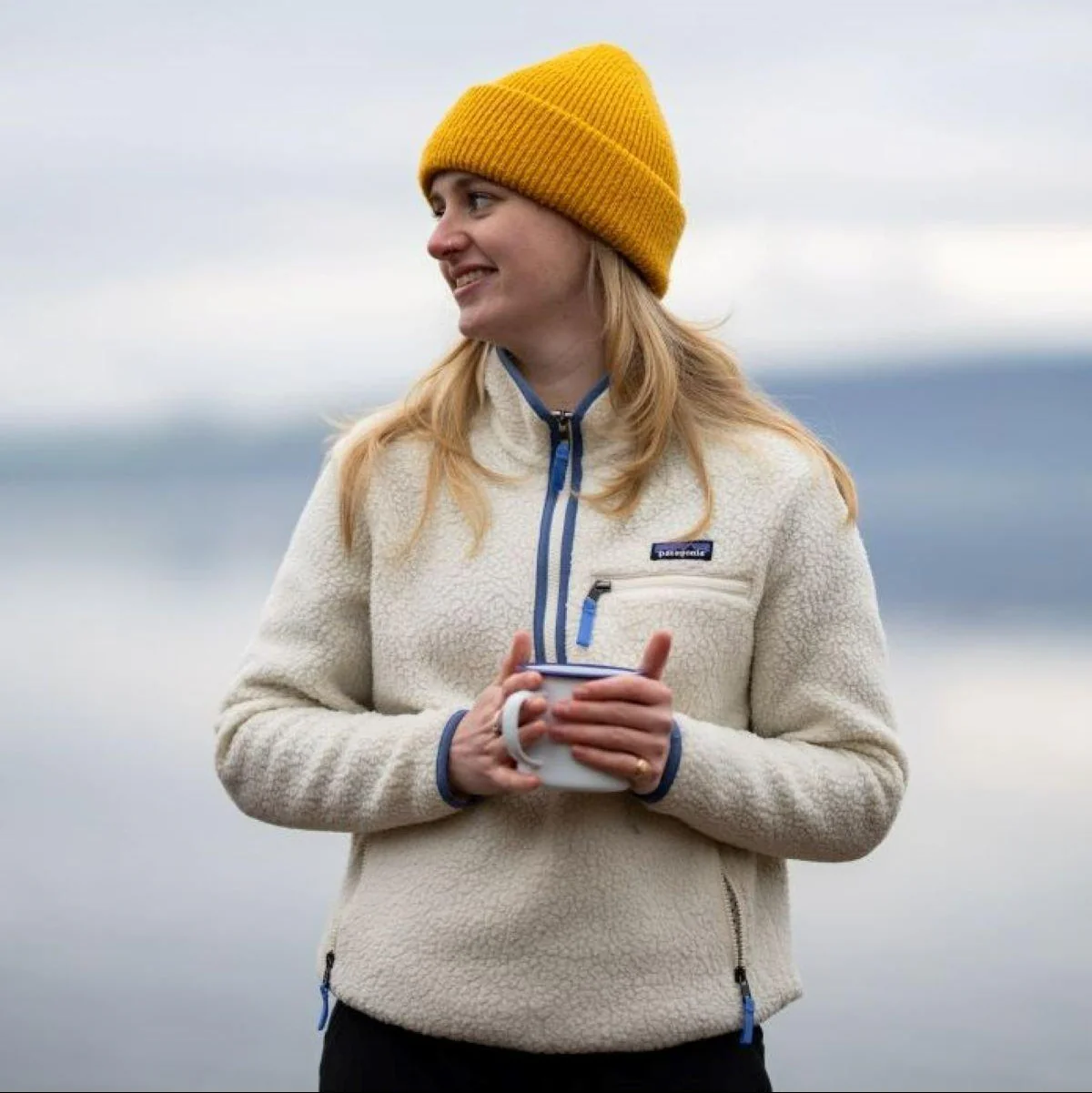 Women's Retro Pile Fleece Marsupial - Natural - Image 4