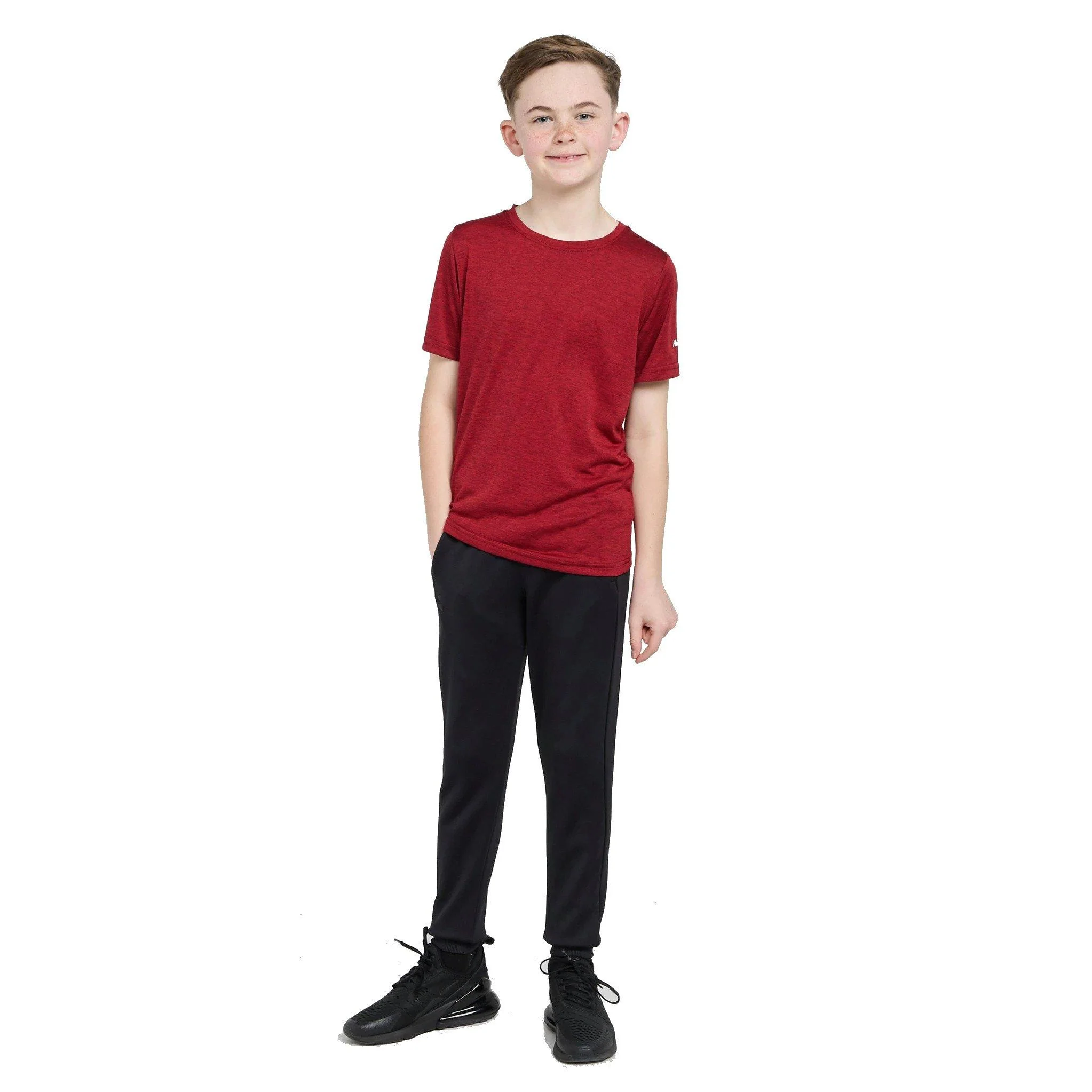 Kids' Active Tech T-Shirt - Red - Image 4