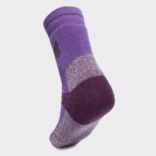 Kids' Midweight Outdoor Sock 2 Pack - Purple - Image 2