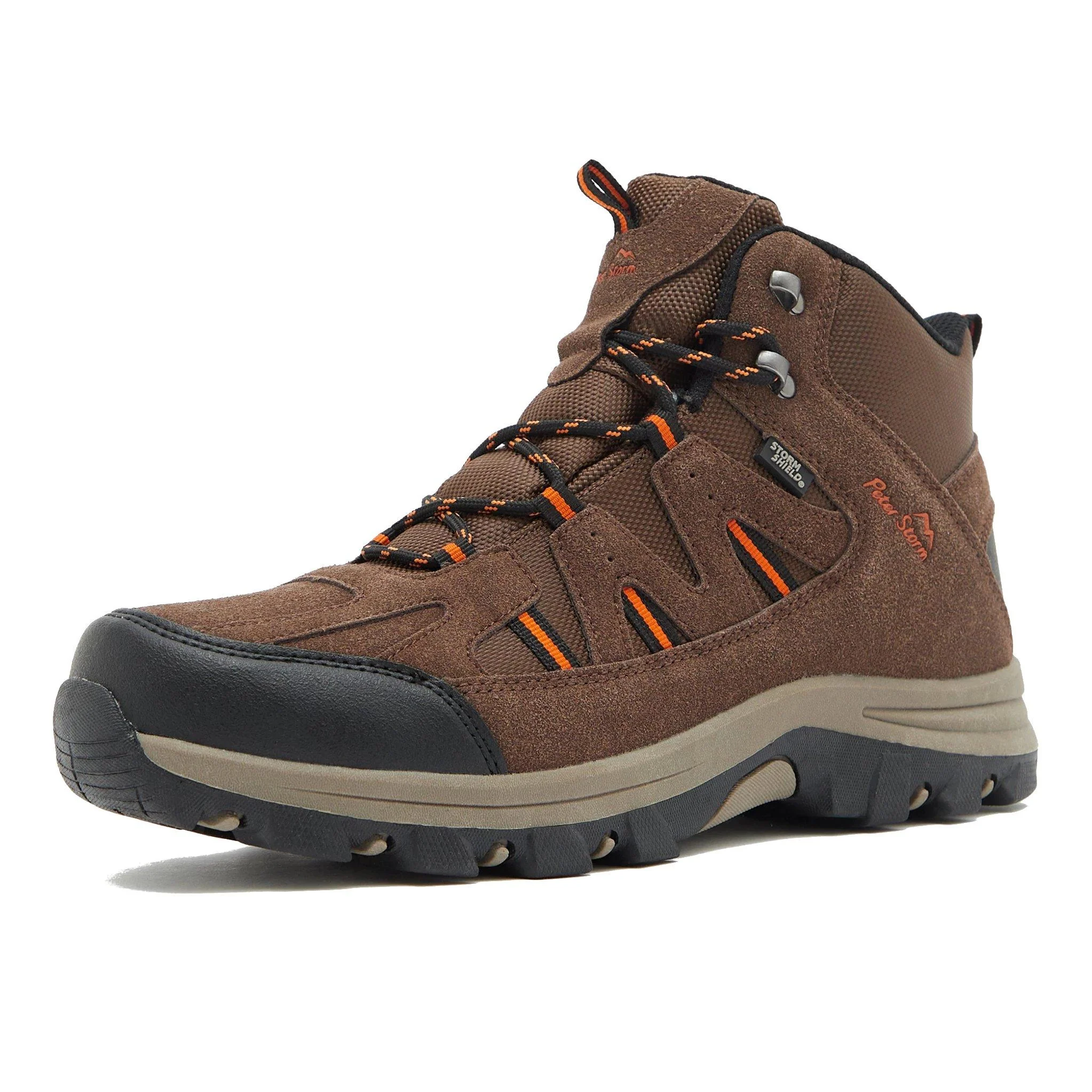 Men's Buxton Waterproof Mid Walking Boots - Brown - Image 3