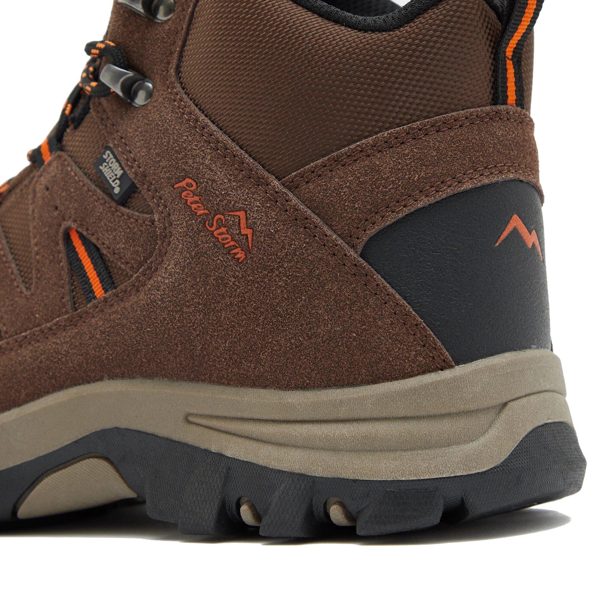 Men's Buxton Waterproof Mid Walking Boots - Brown - Image 5