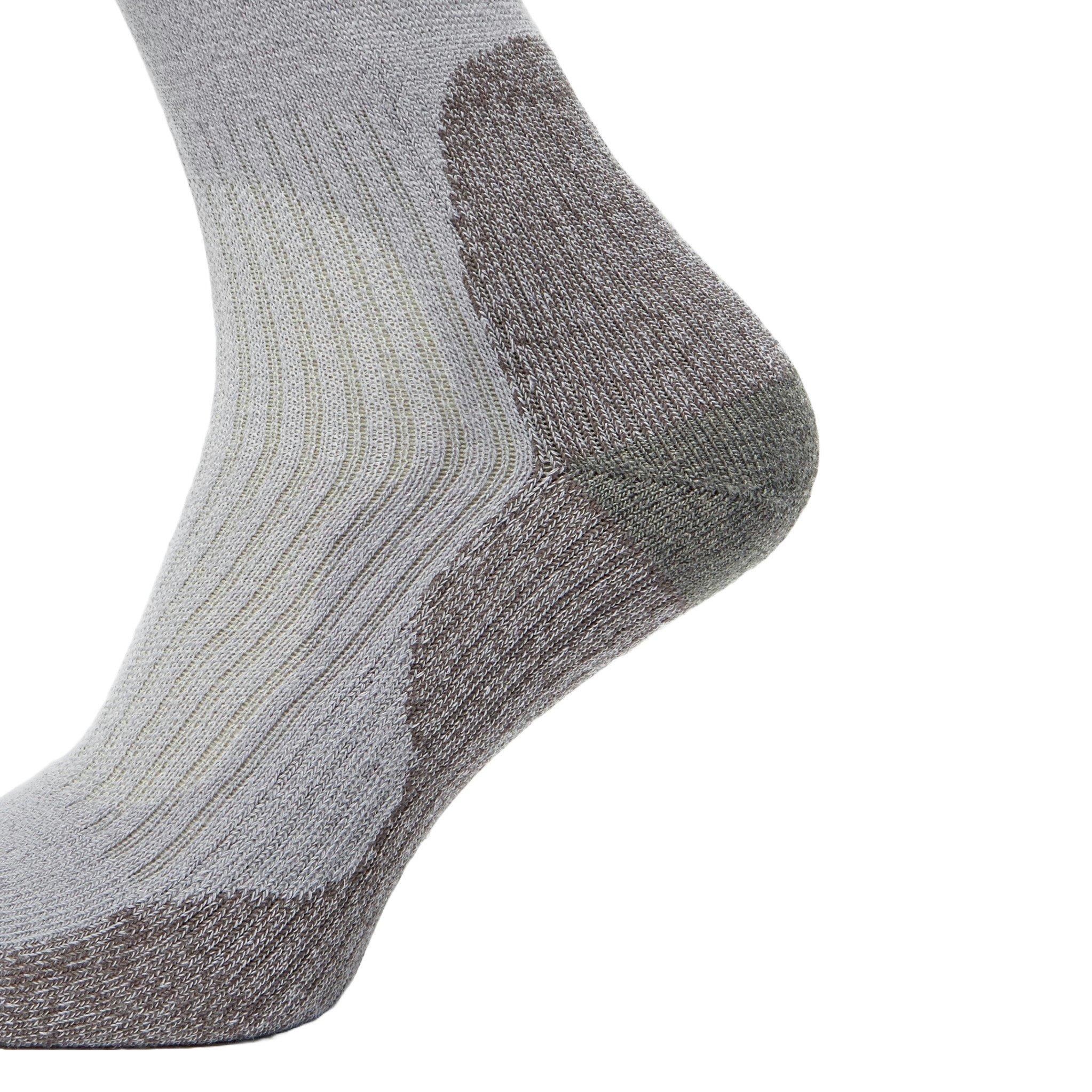 Men's Lightweight Outdoor Sock 2 Pack - Grey - Image 4