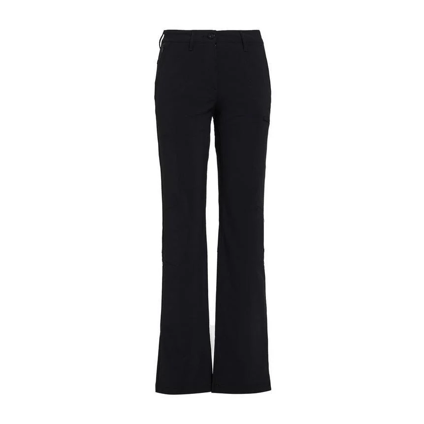 Women's Stretch Roll-Up Trousers (Short) - Black
