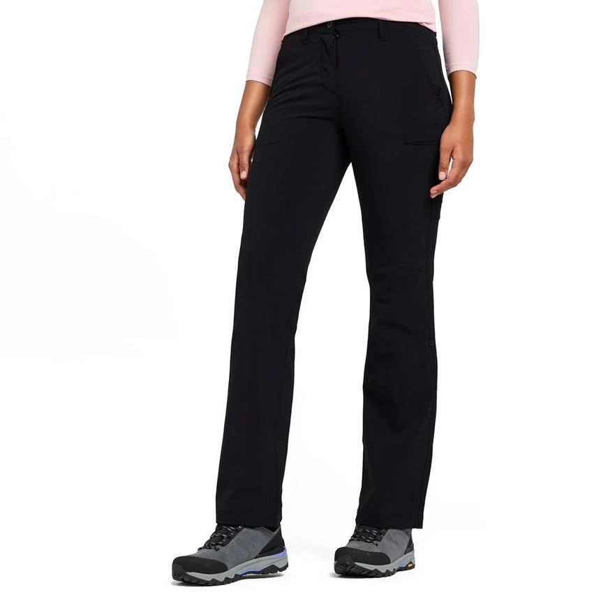 Women's Stretch Roll-Up Trousers (Short) - Black - Image 2