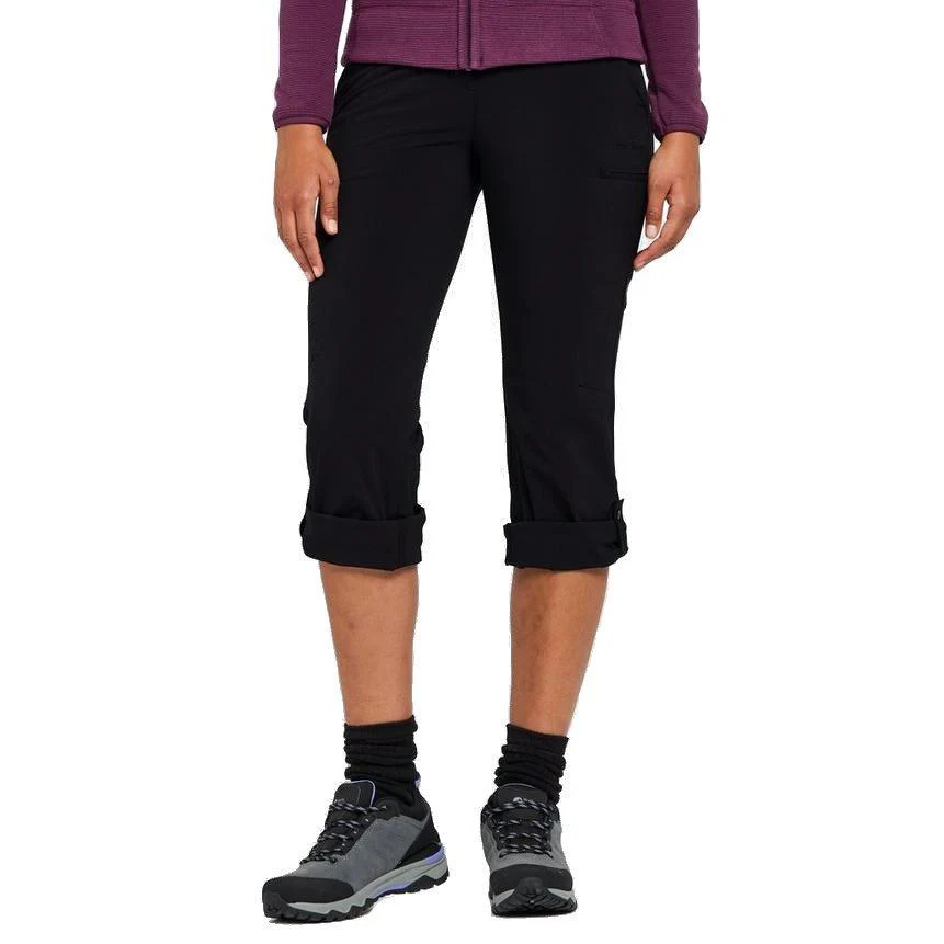 Women's Stretch Roll-Up Trousers (Short) - Black - Image 5