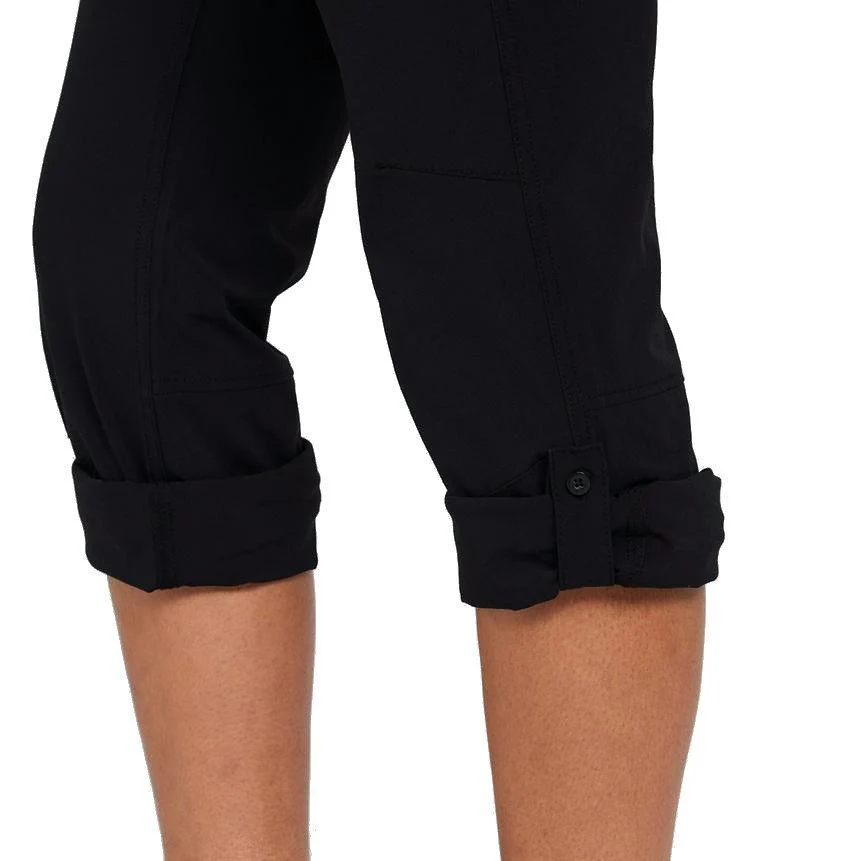 Women's Stretch Roll-Up Trousers (Short) - Black - Image 6