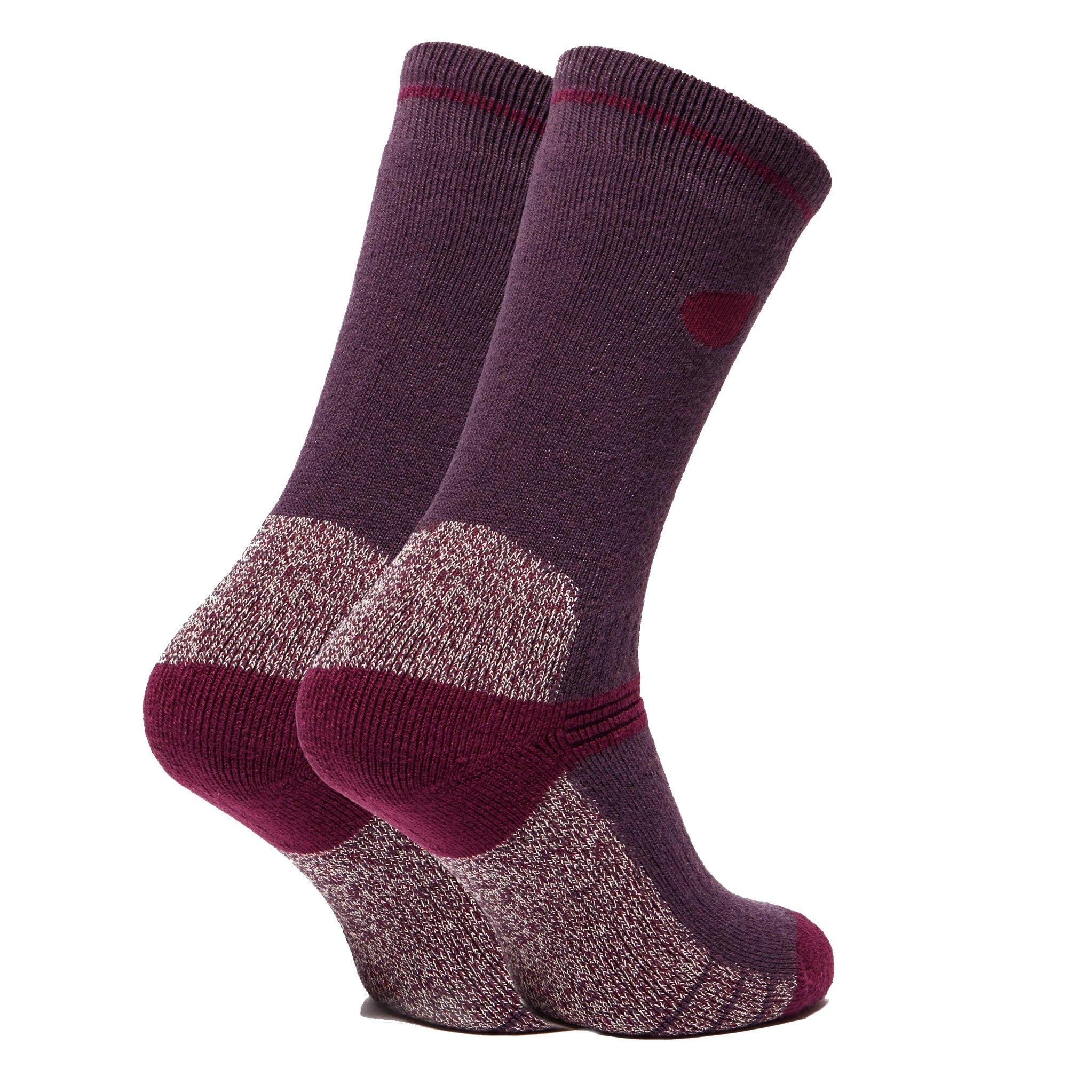 Women's Heavyweight Outdoor Socks 2-Pack - Purple - Image 2