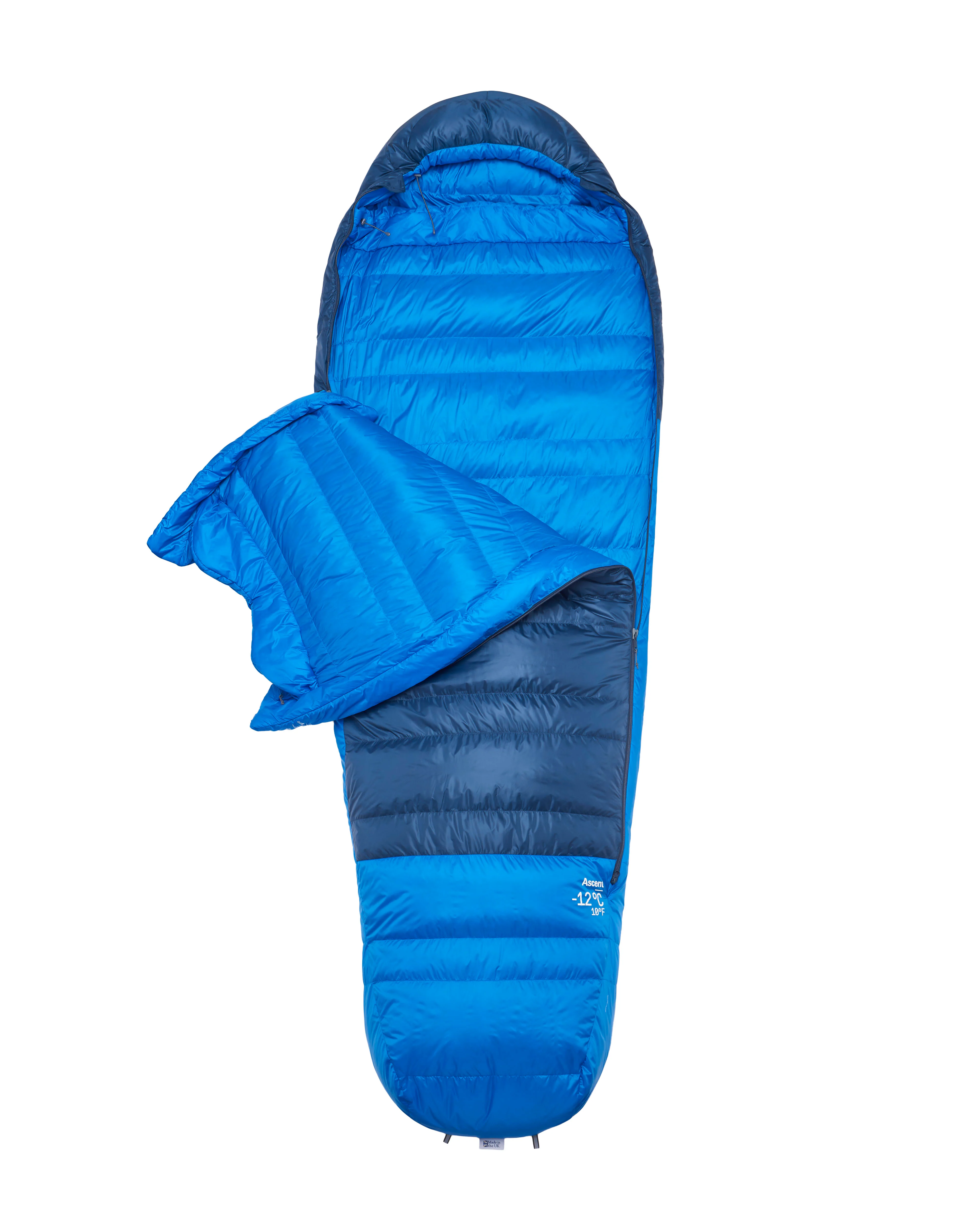 Ascent -12°C Sleeping Bag - Blue - Image 3