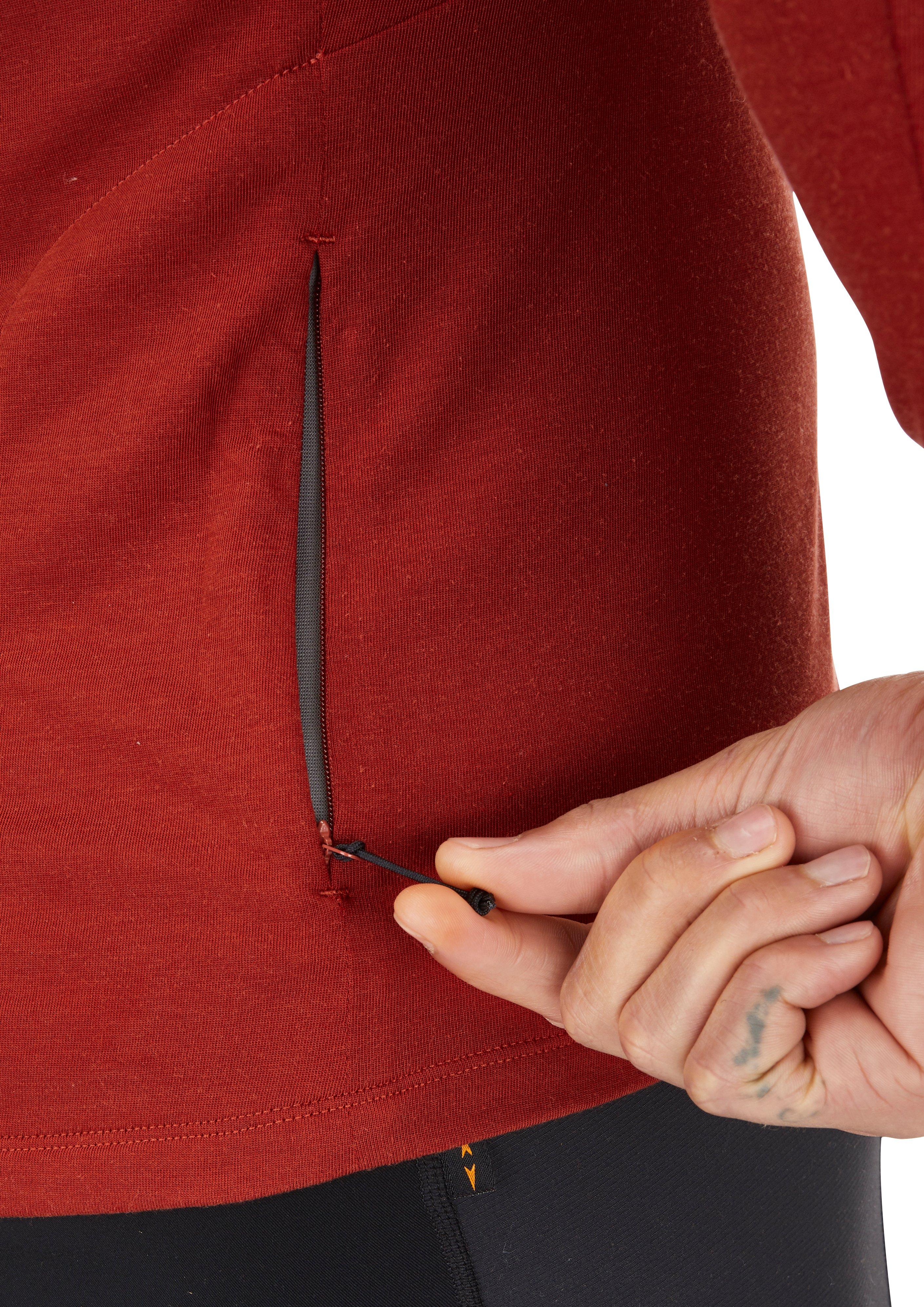 Men's Crimp Long-Sleeve T-Shirt - Red - Image 6
