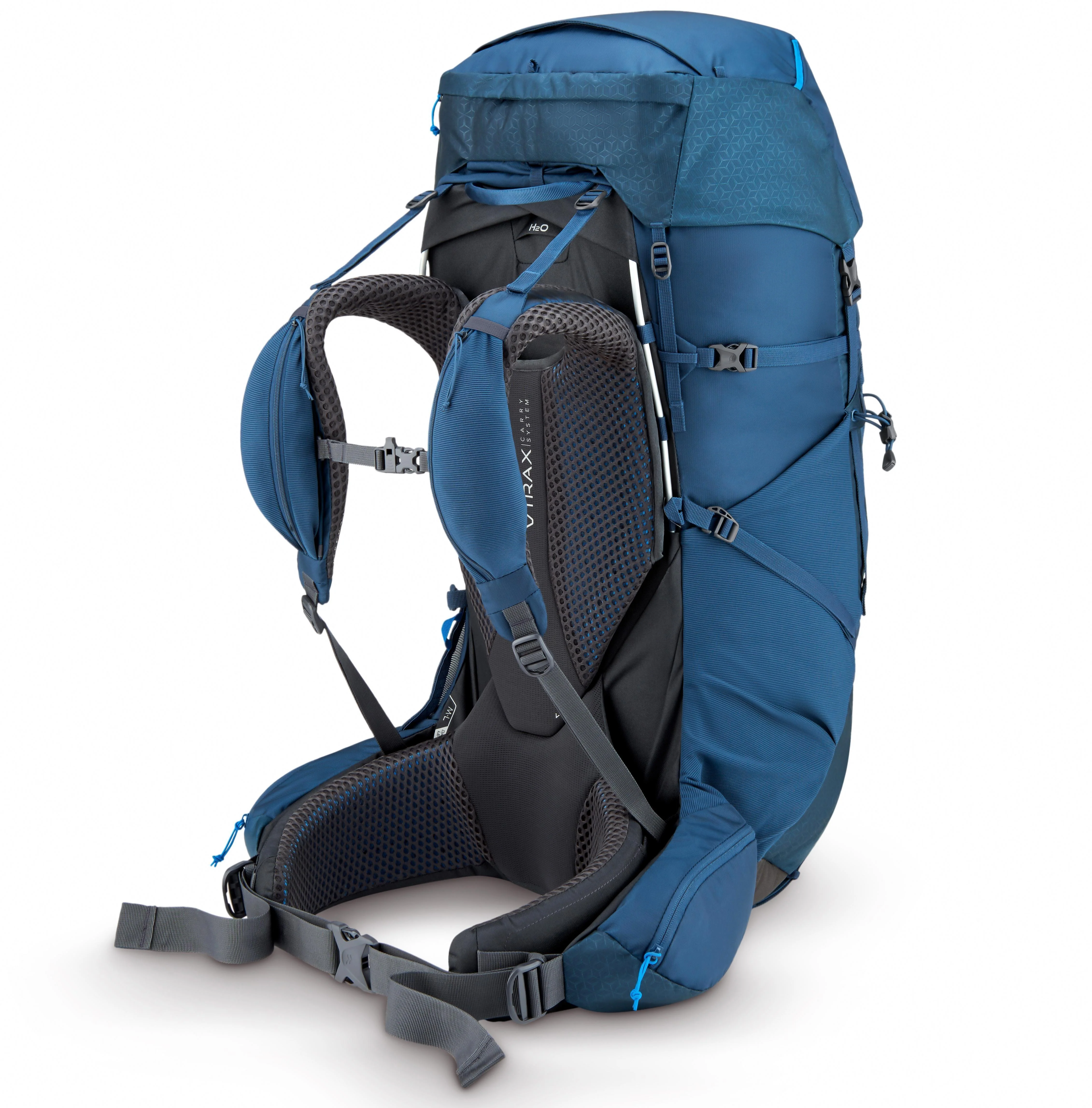 Exion 65L Hiking Pack - Blue - Image 3