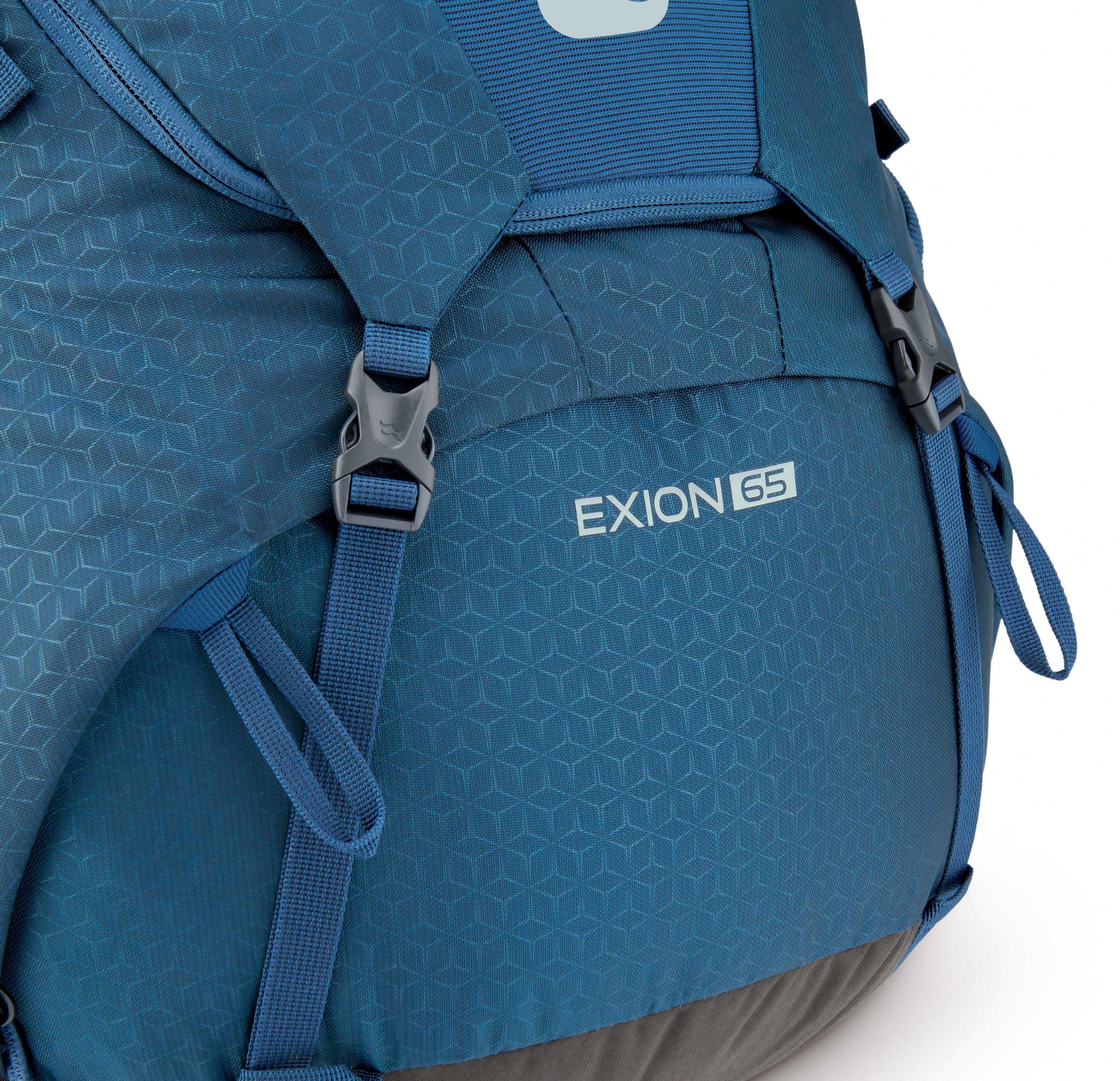 Exion 65L Hiking Pack - Blue - Image 5
