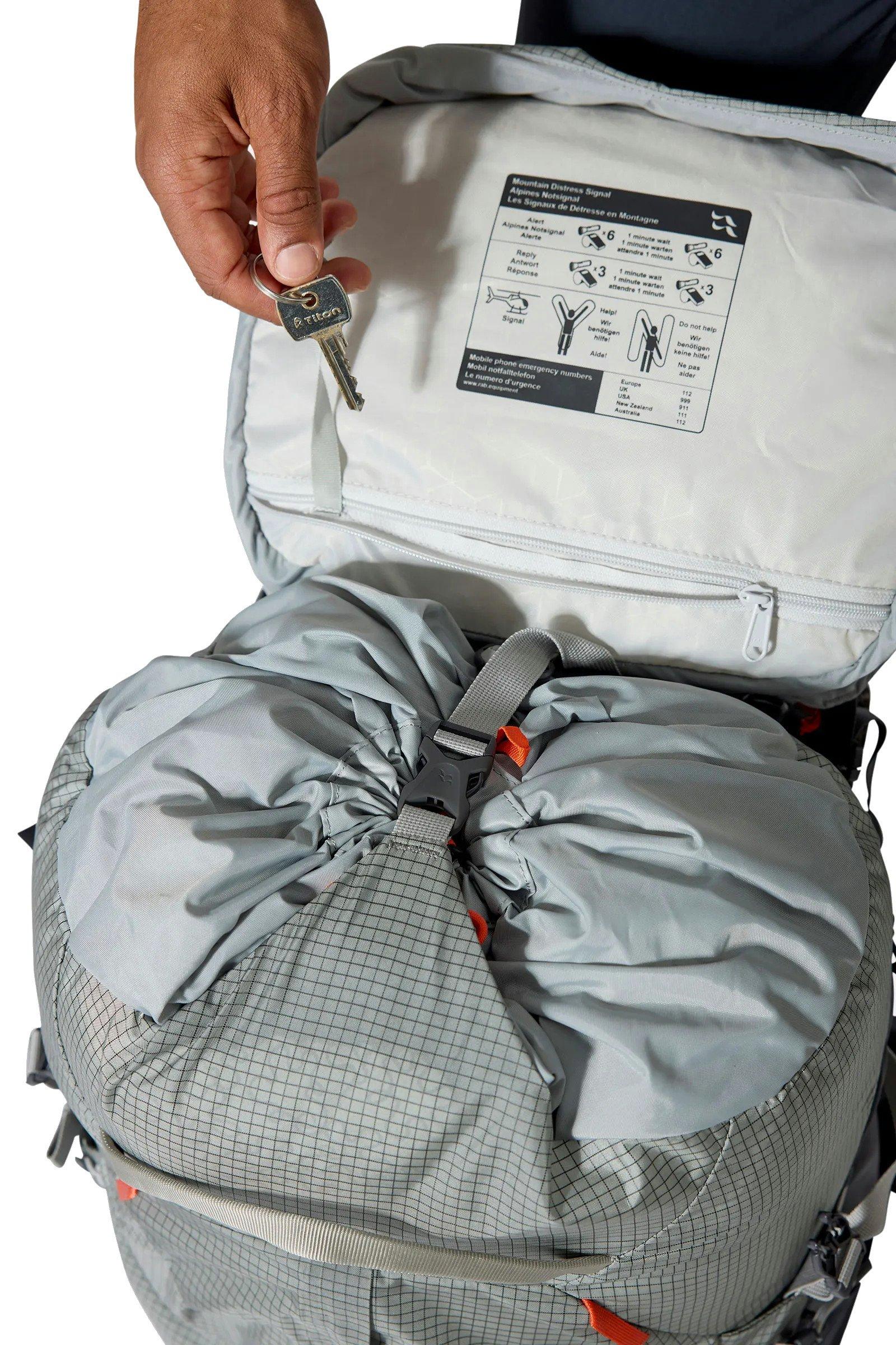 Hyperon 65L Mountaineering Pack - Grey - Image 11