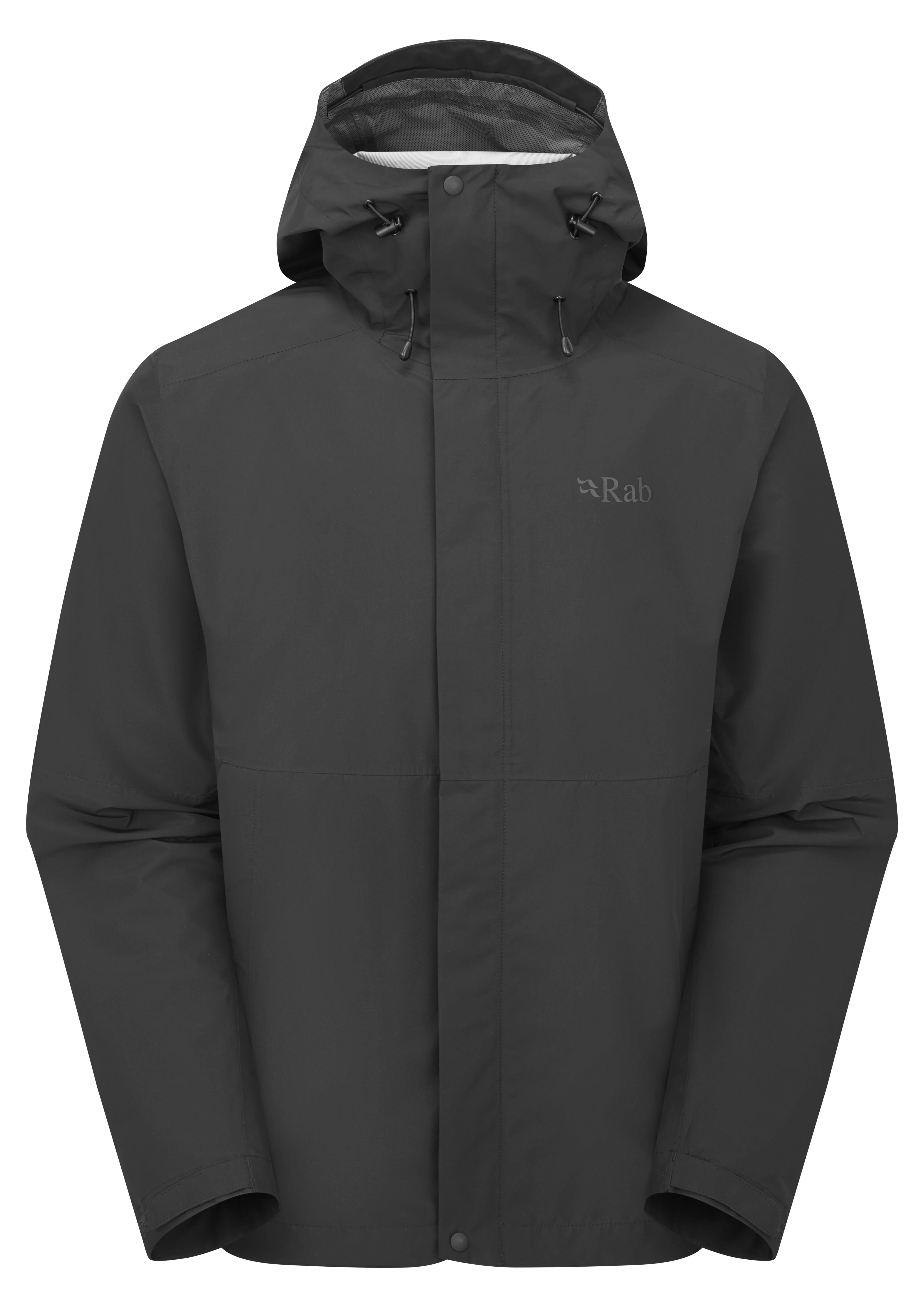 Men's Downpour Waterproof Jacket - Black