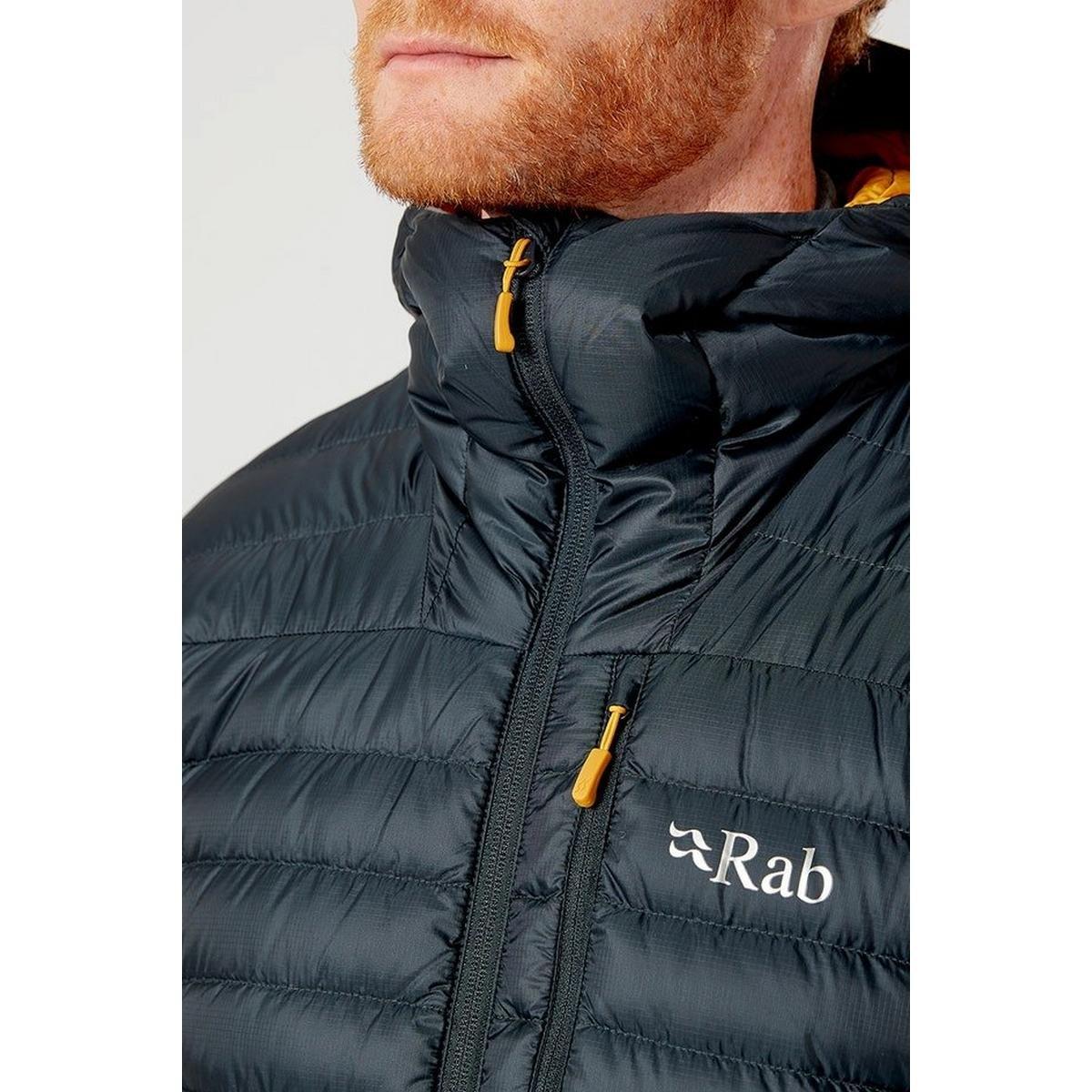 Men's Microlight Alpine Down Jacket - Beluga / Dark Navy - Image 5