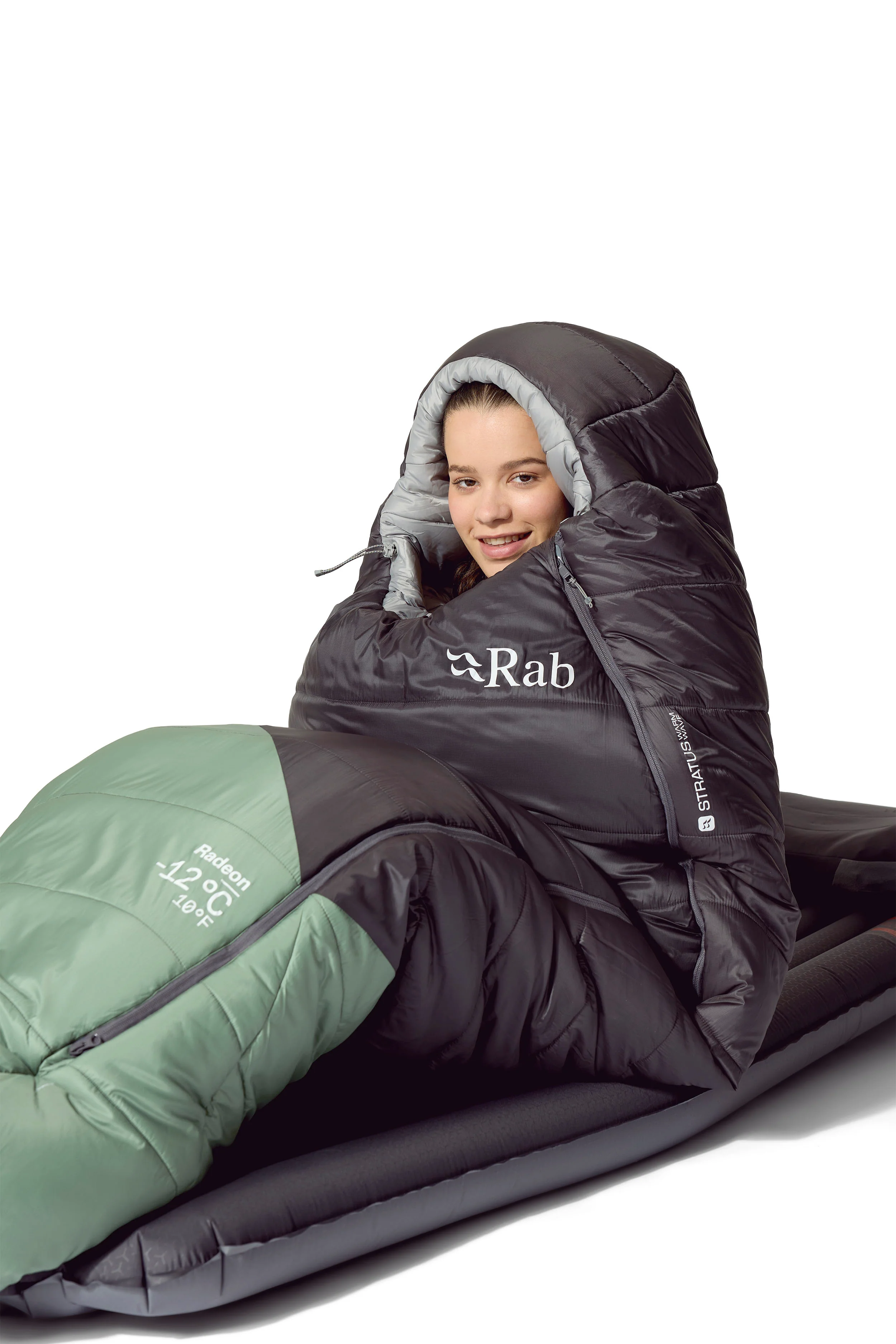 Women's Radeon -12°C Sleeping Bag - Green / Grey - Image 10