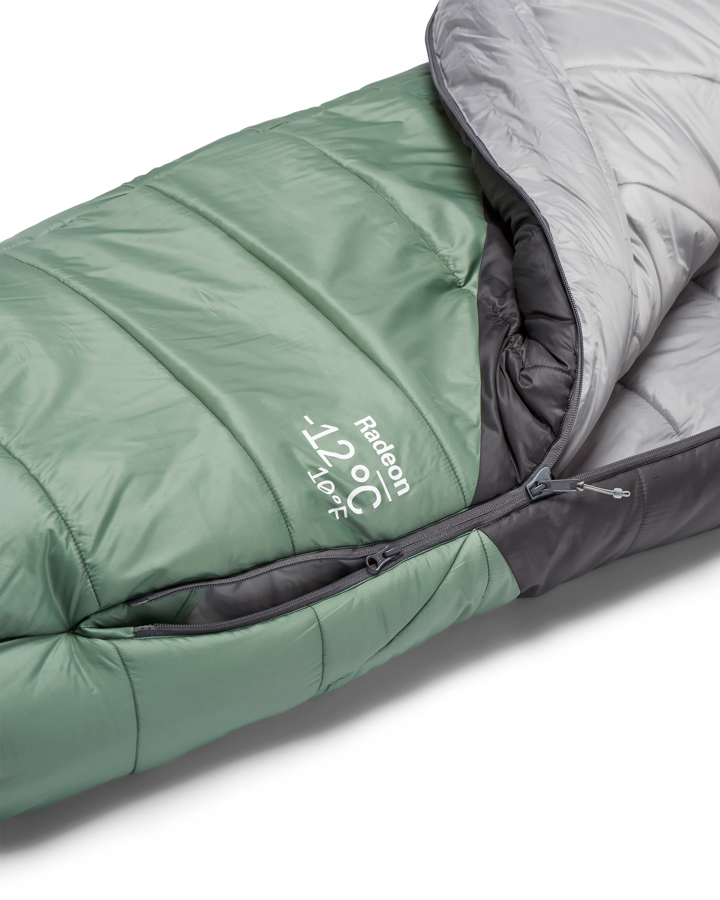 Women's Radeon -12°C Sleeping Bag - Green / Grey - Image 5