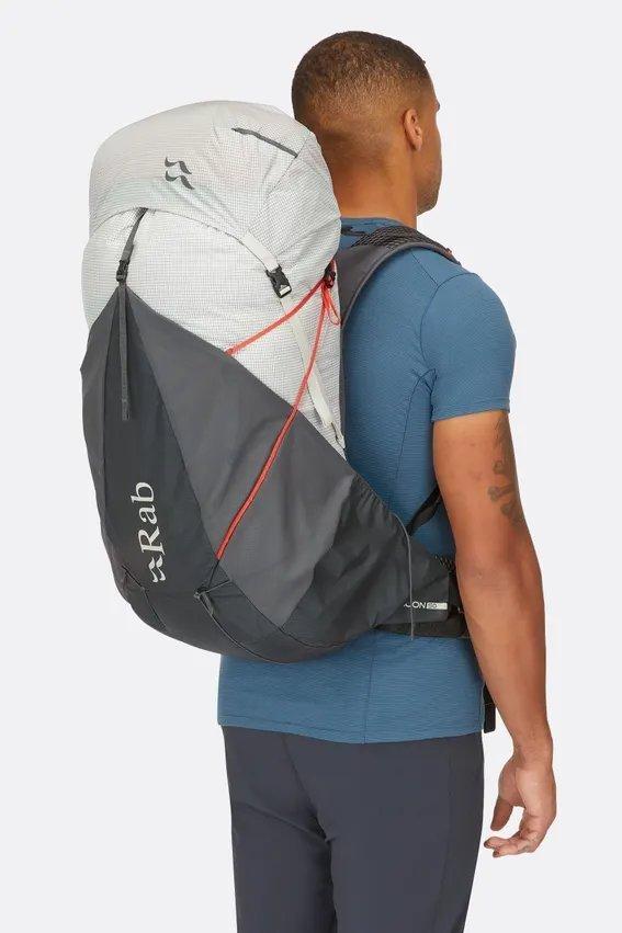Muon 50L Hiking Backpack - Grey - Image 4