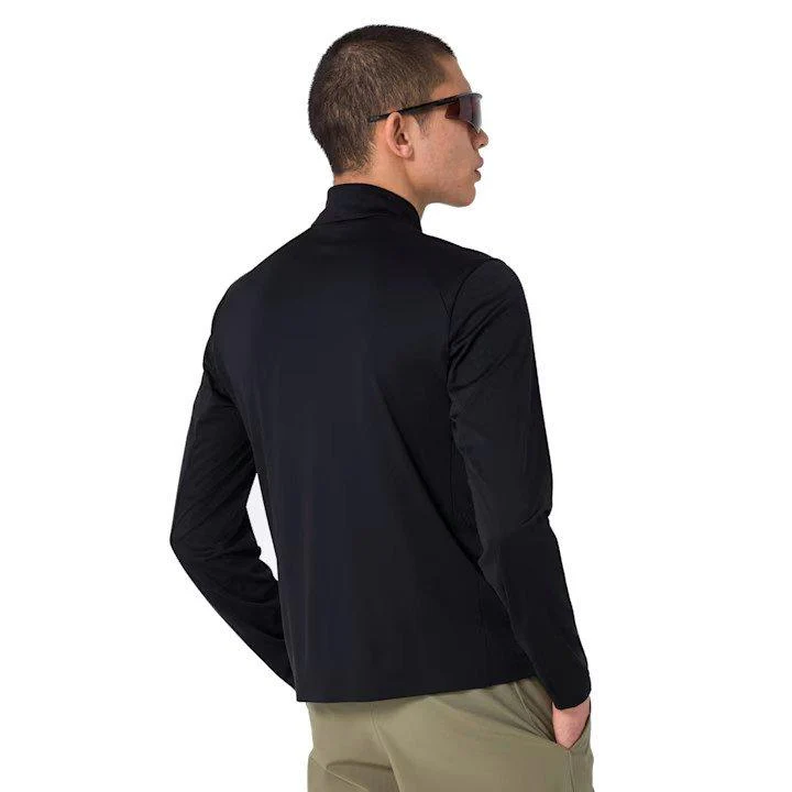 Men's Active Knit Long-Sleeve 1/2 Zip - Black - Image 4