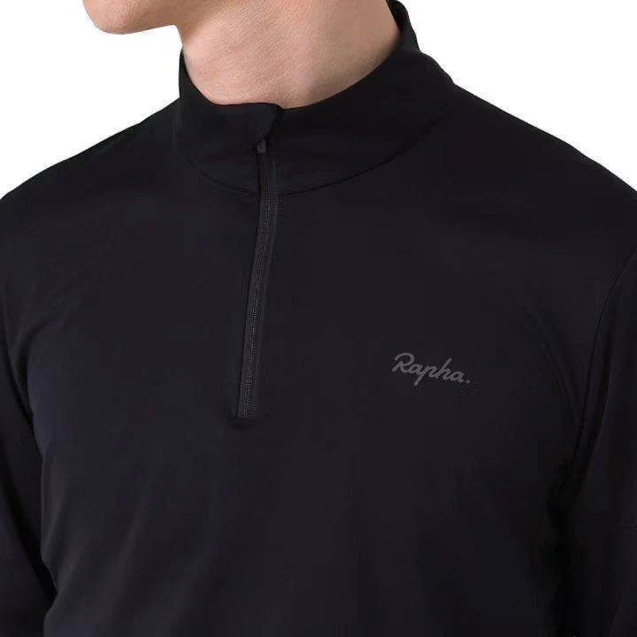 Men's Active Knit Long-Sleeve 1/2 Zip - Black - Image 5