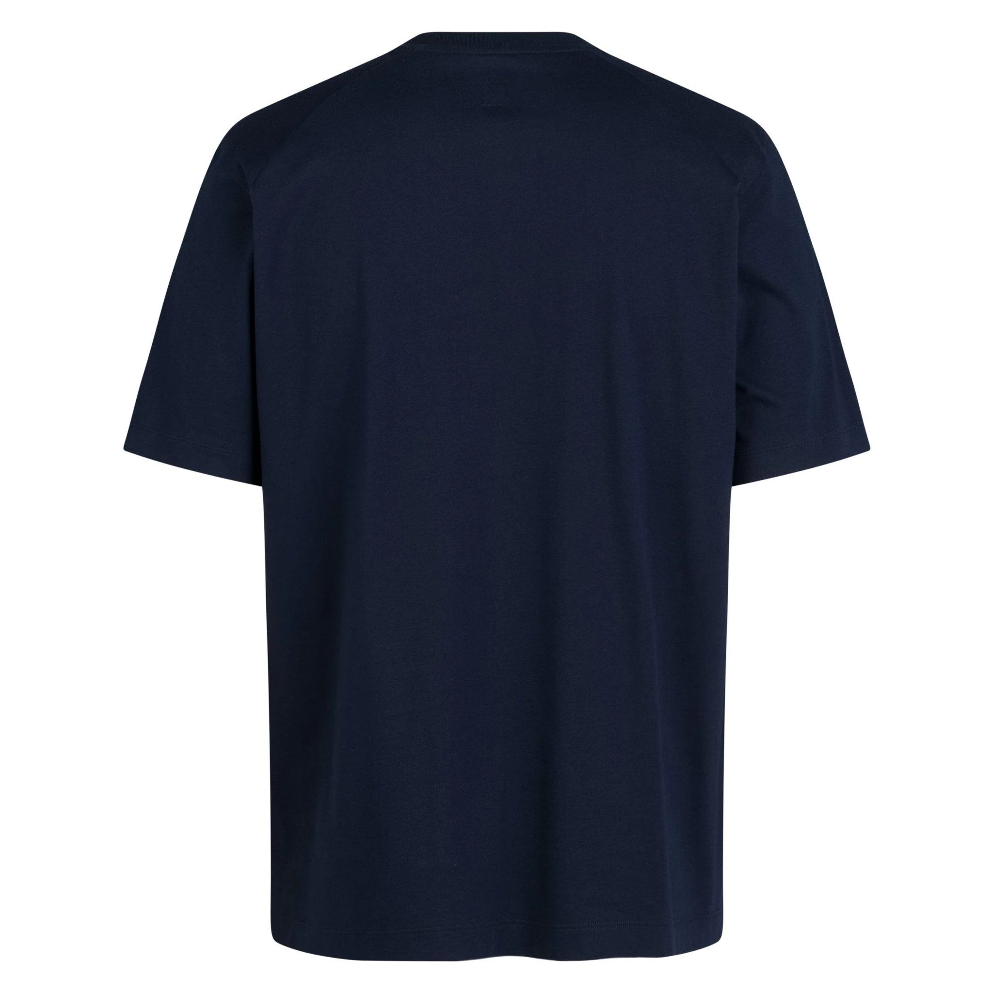Men's Cotton Large Logo T-Shirt - Navy/ Pink - Image 2