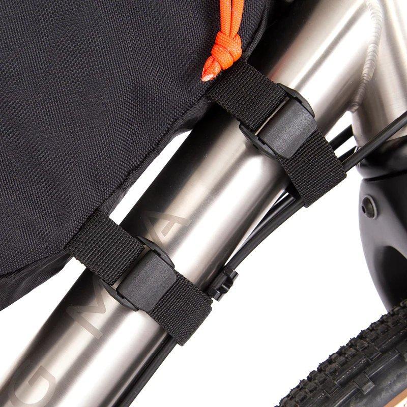 Large 4.5L Bike Frame Bag - Black - Image 7