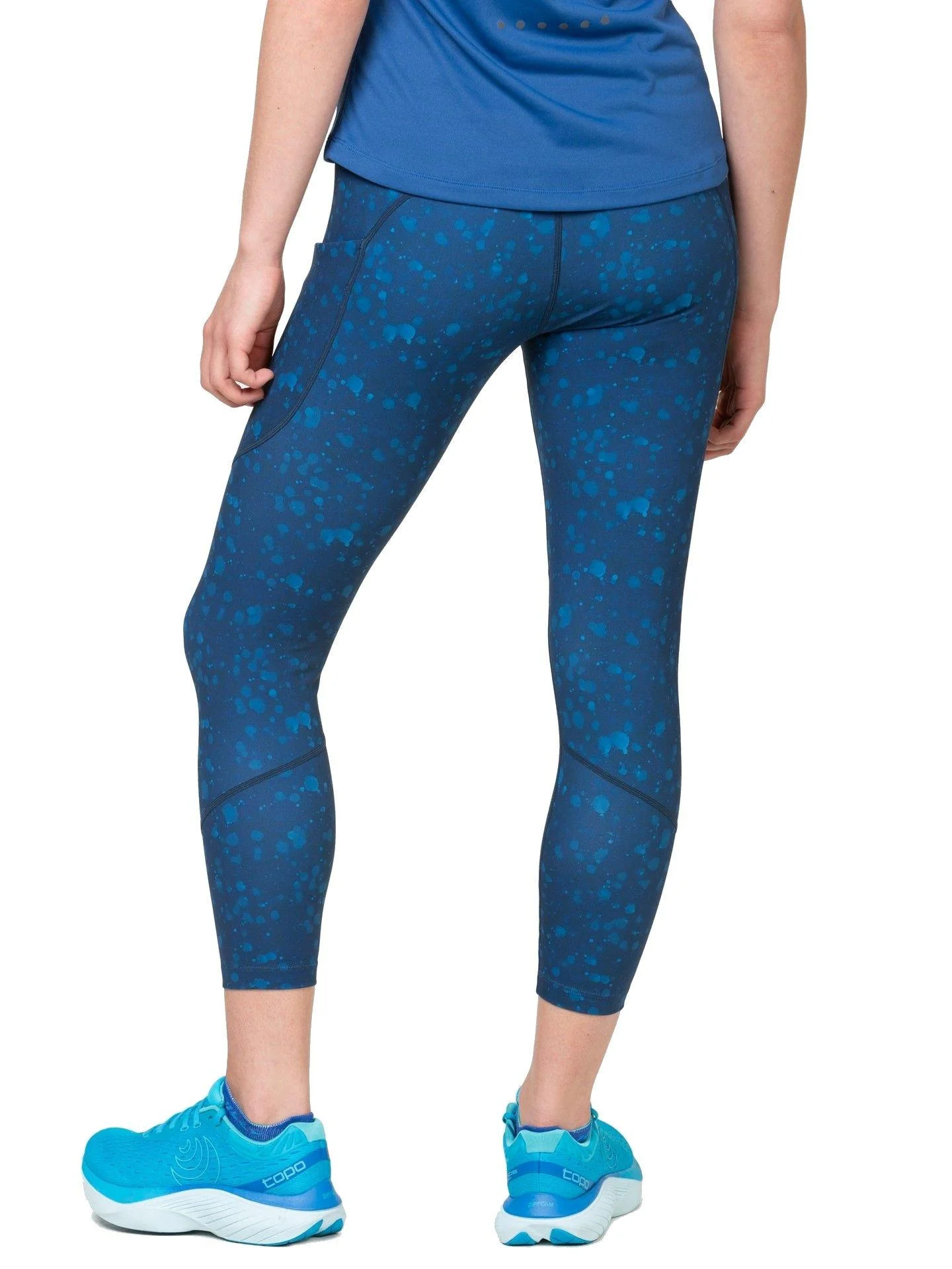 Women's Tech Crop Tights - Blue - Image 4