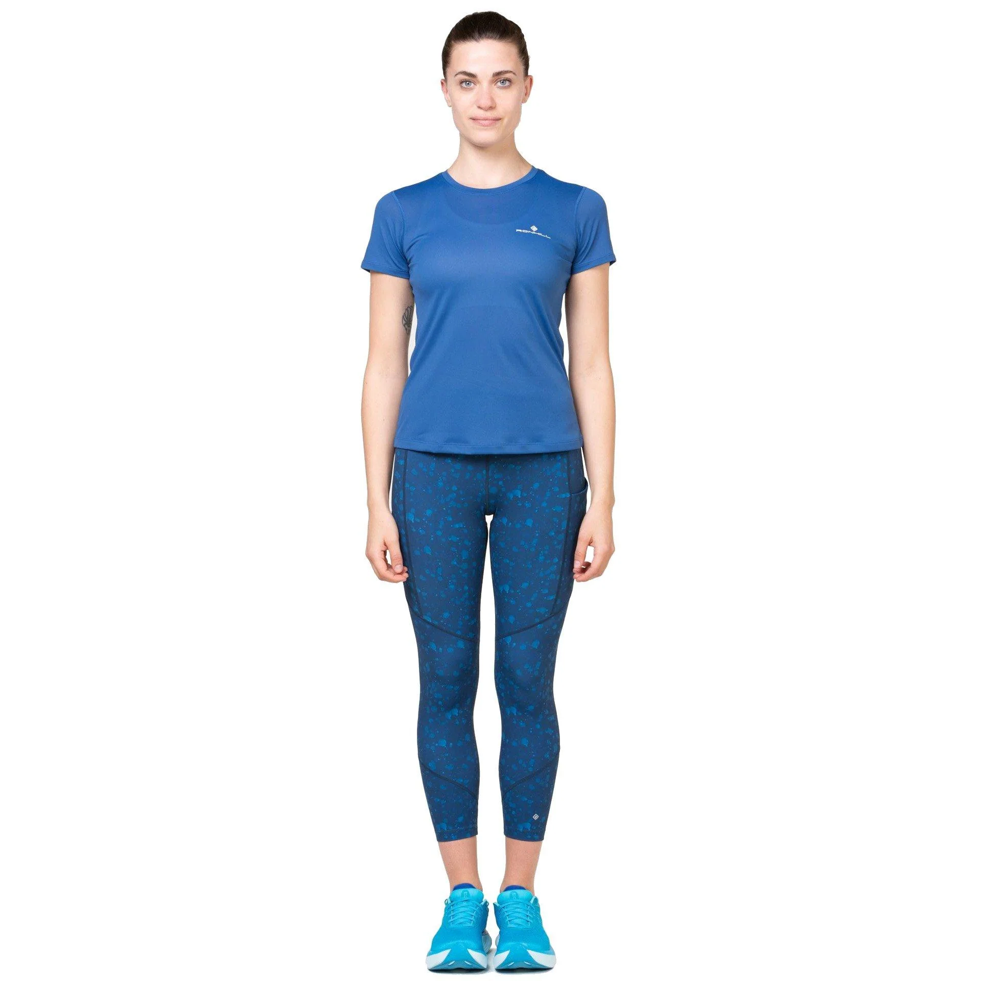 Women's Tech Crop Tights - Blue - Image 5